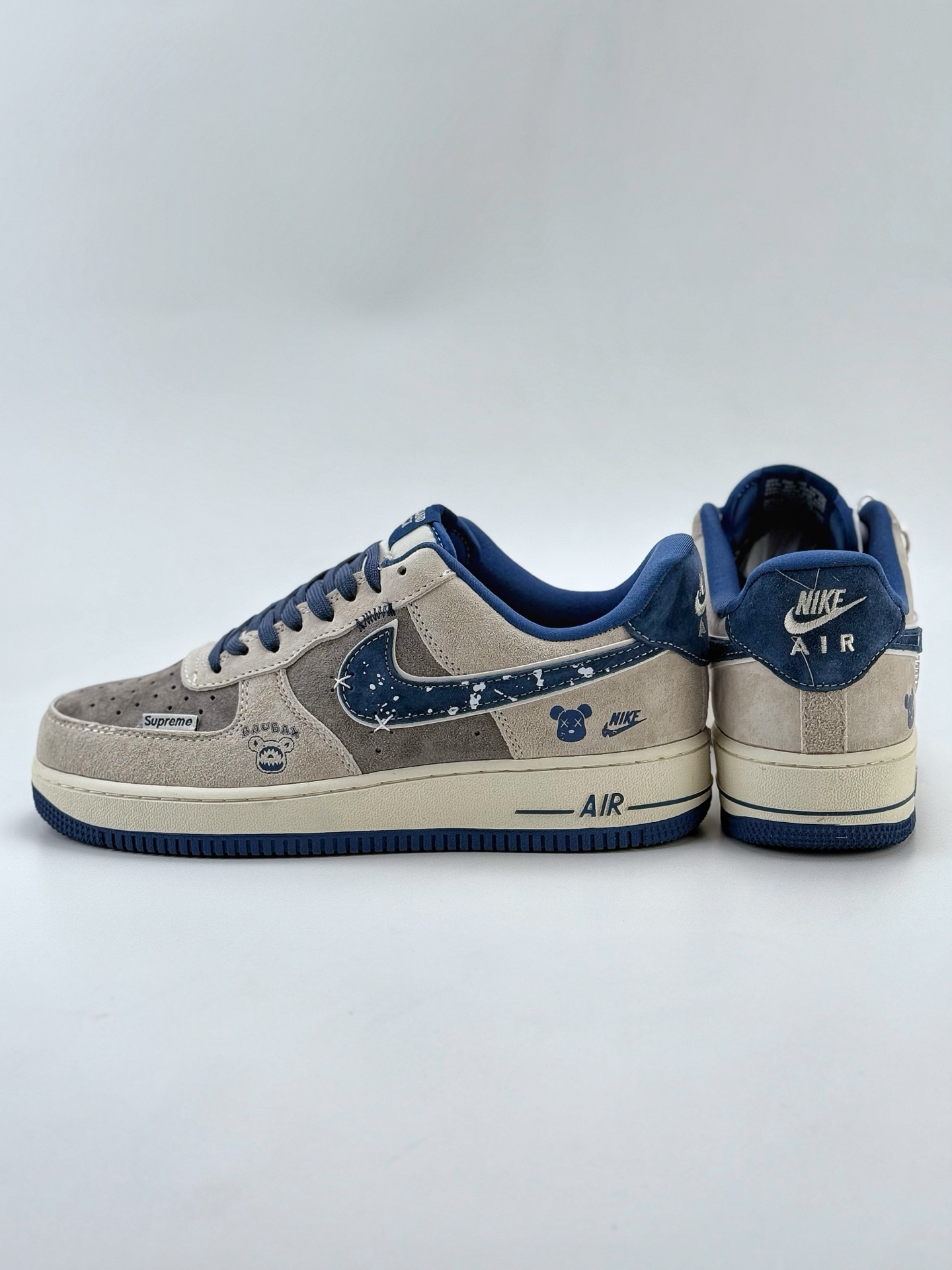 Nike Air Force 1 Low 07 x Supreme x GUCCI 灰蓝  KK1988-053