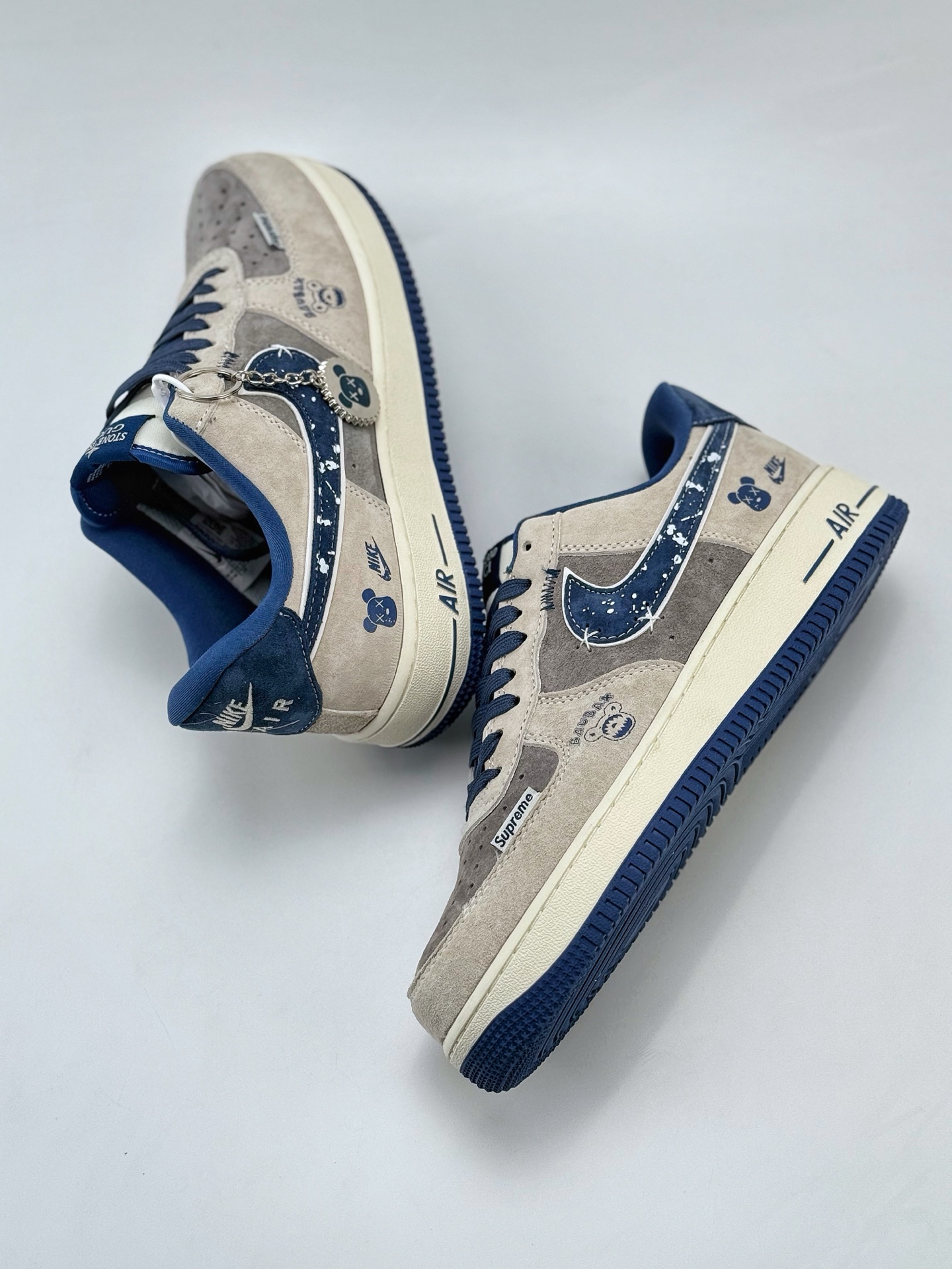 Nike Air Force 1 Low 07 x Supreme x GUCCI 灰蓝  KK1988-053