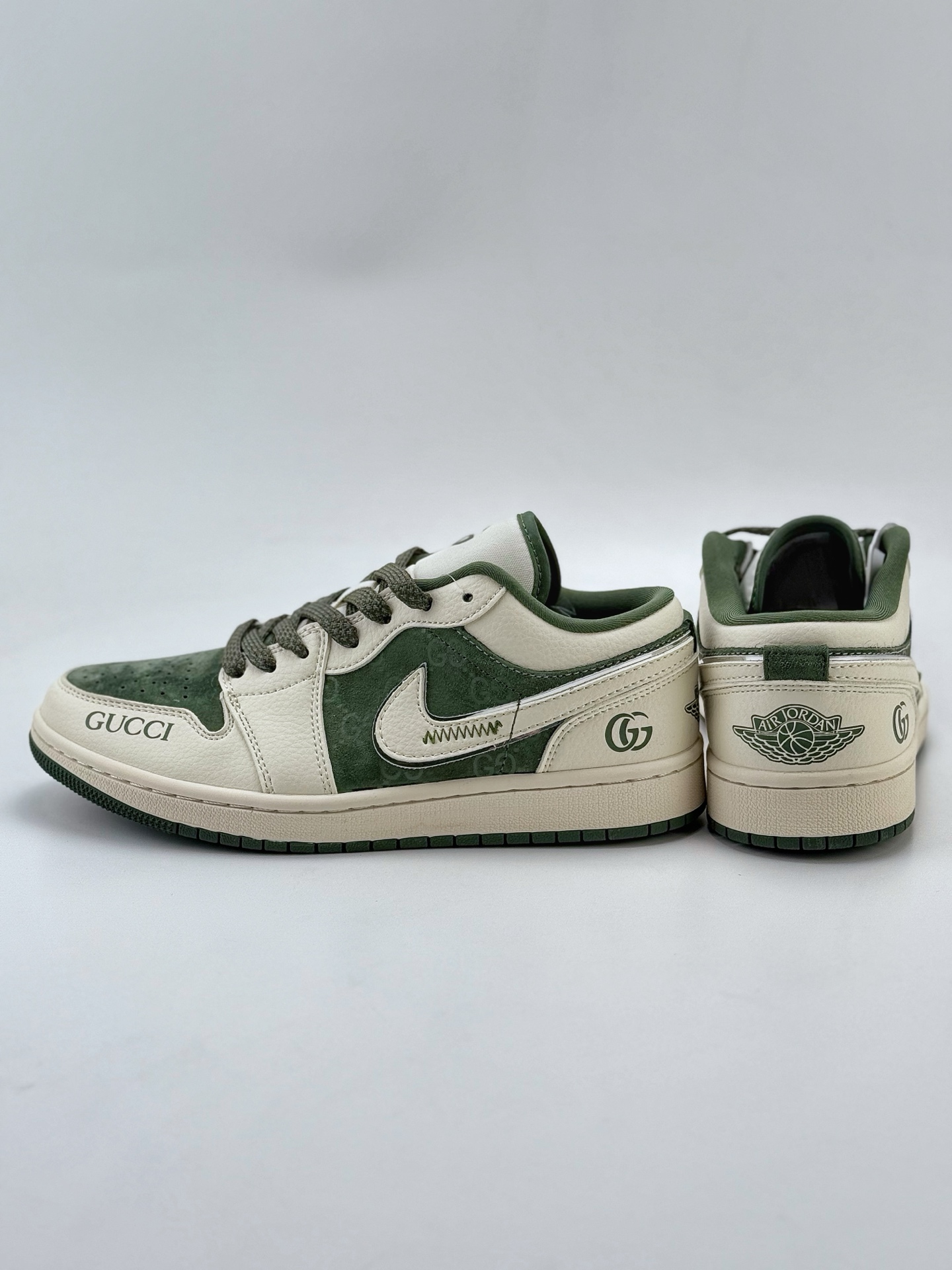 Air Jordan 1 Retro Low x GUCCI 白绿满天星  XS6086-003