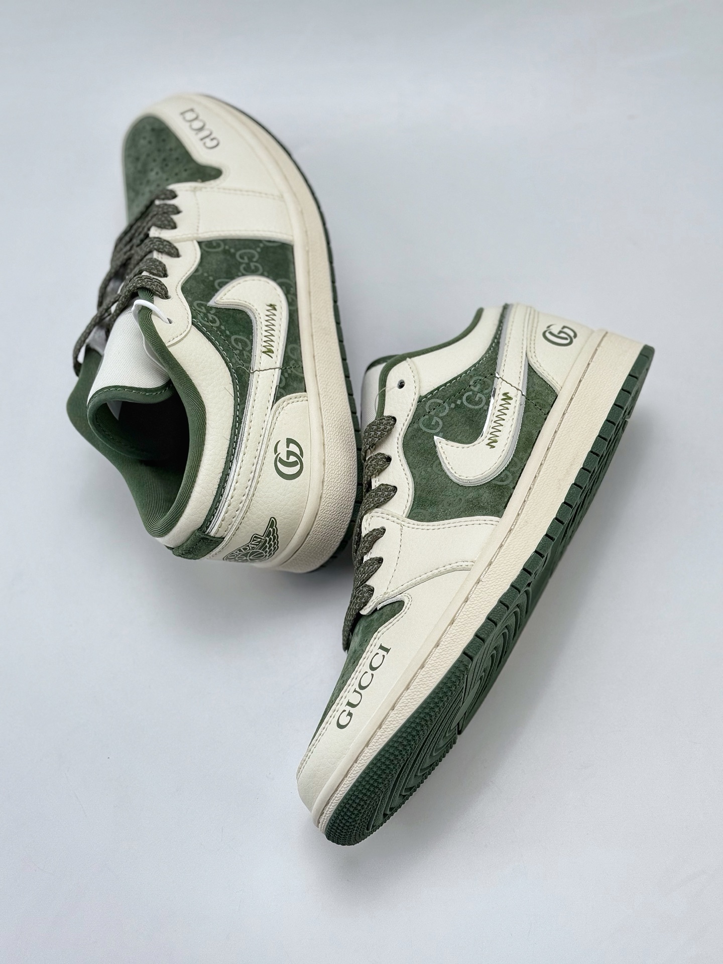 Air Jordan 1 Retro Low x GUCCI 白绿满天星  XS6086-003