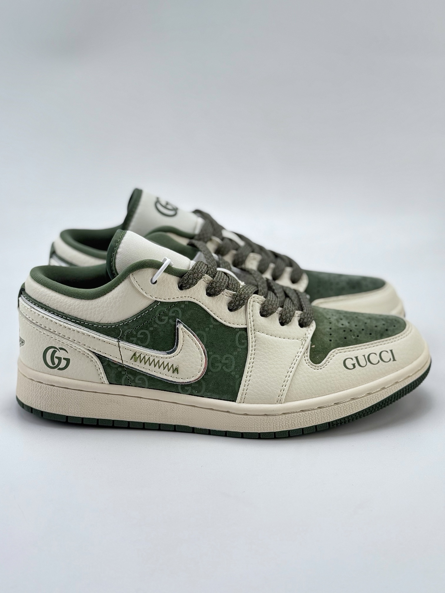 Air Jordan 1 Retro Low x GUCCI 白绿满天星  XS6086-003