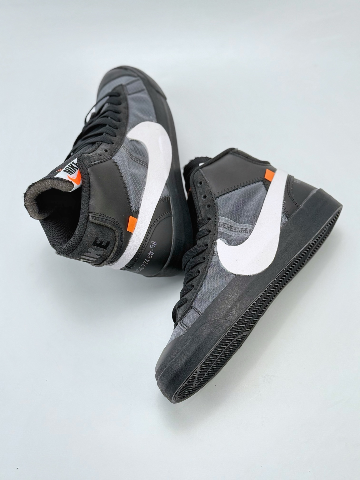 Nike Blazer Wolf x OFF-WHITE Grim Reaper 万圣节 黑白 AA3832-001