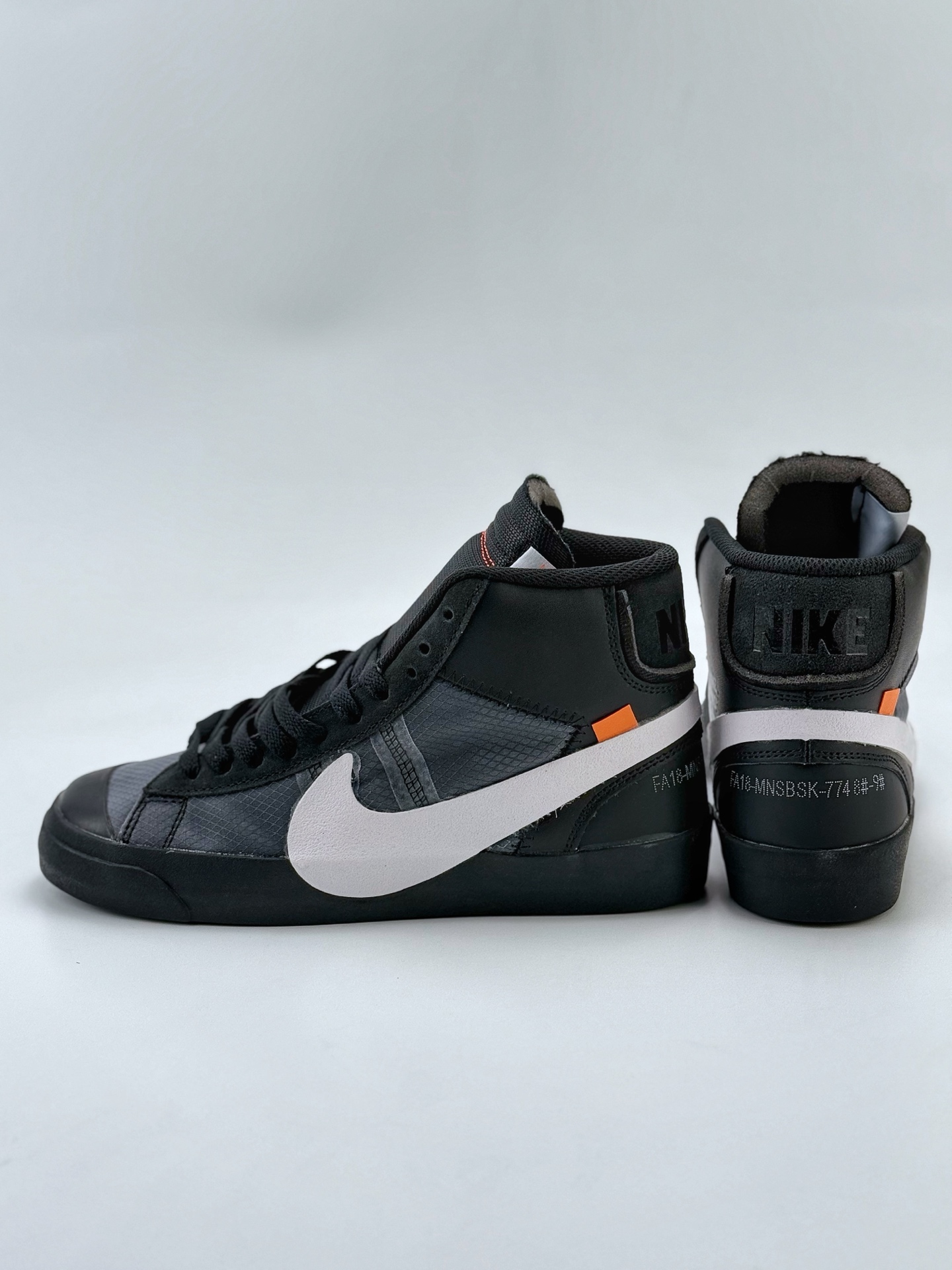 Nike Blazer Wolf x OFF-WHITE Grim Reaper 万圣节 黑白 AA3832-001