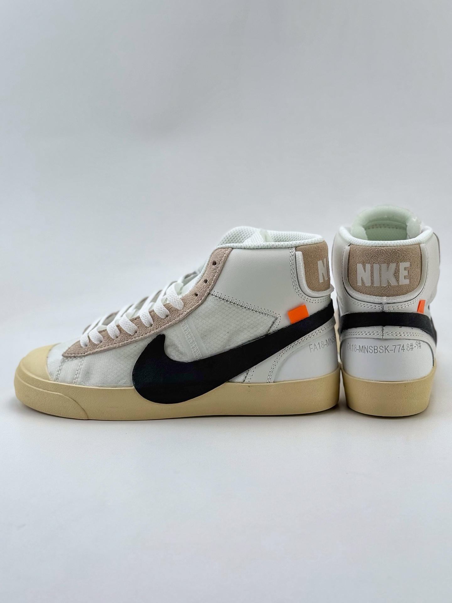 Nike Blazer Wolf x OFF-WHITE ”The The” 米白 AA3832-100