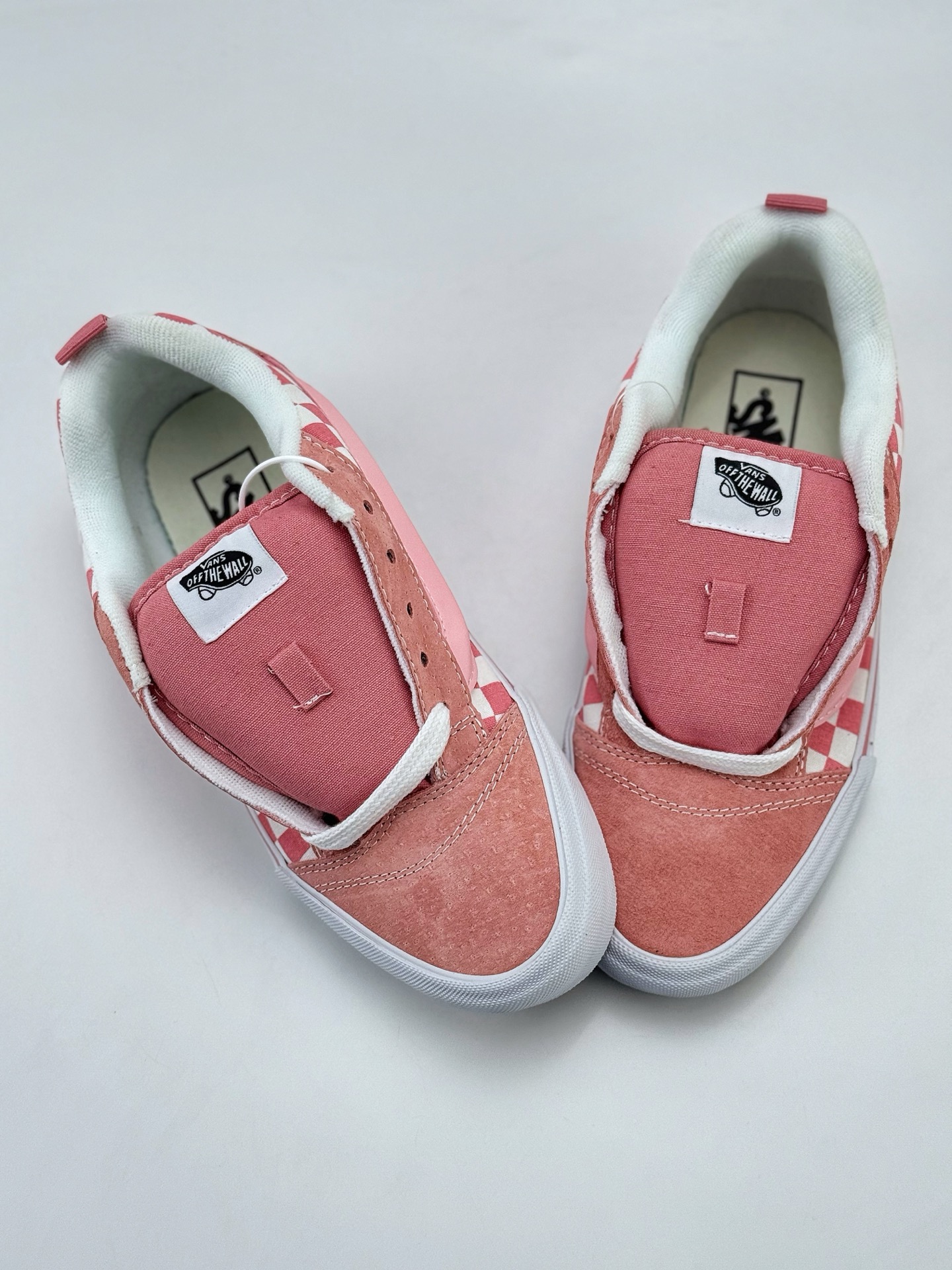 Vans Knu Skool 少女粉格面包鞋 春季必备单款新色