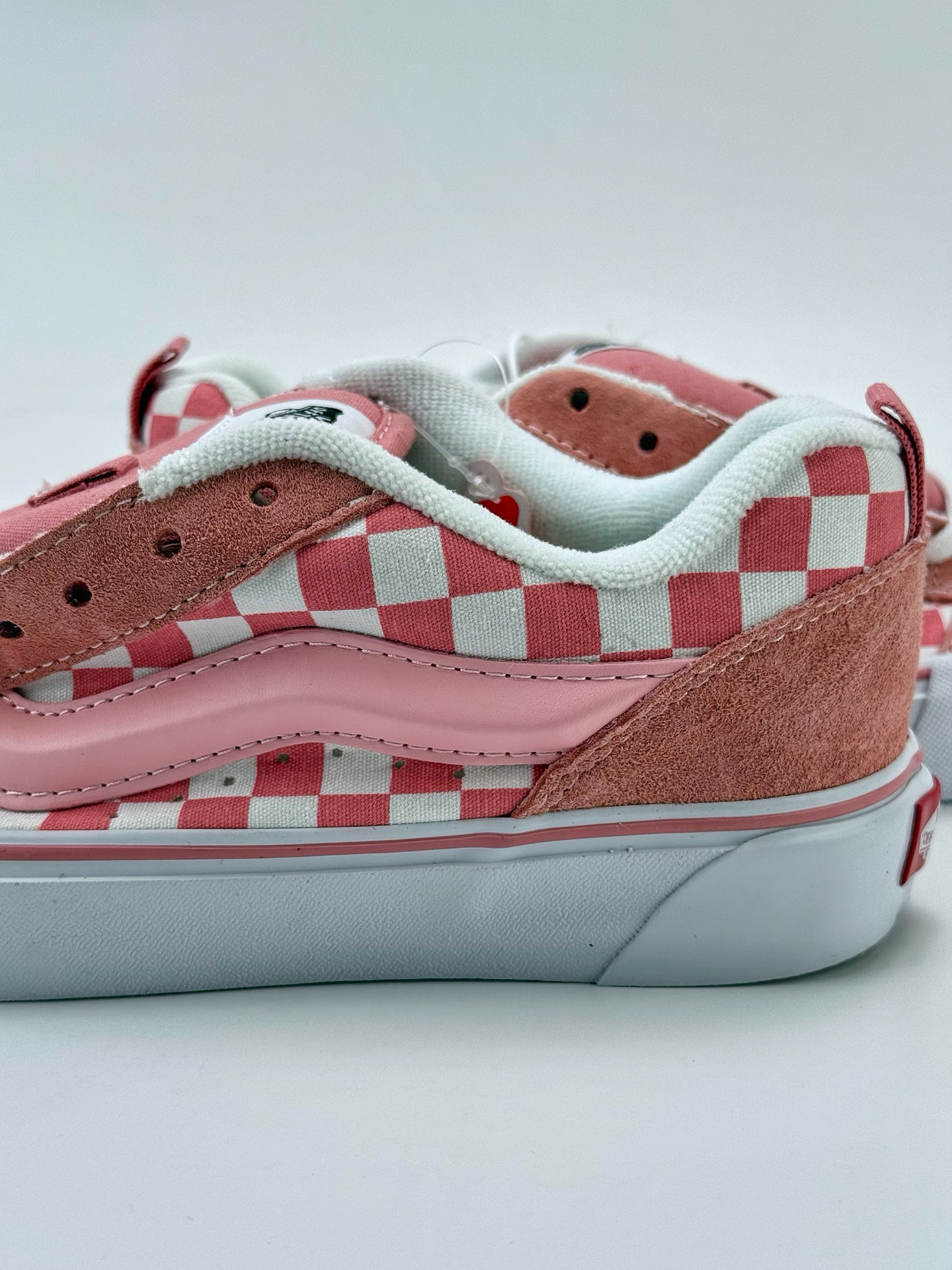 Vans Knu Skool 少女粉格面包鞋 春季必备单款新色