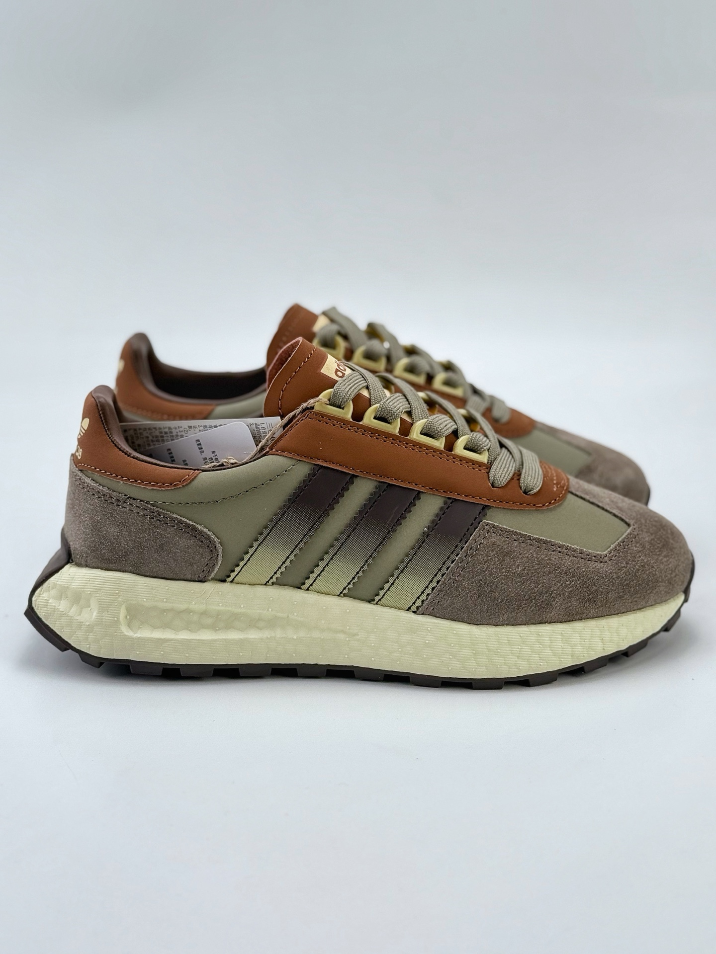 adidas Racing E5 Boost Prototype 速度轻盈复古系列 百搭透气运动慢跑鞋 JH7190