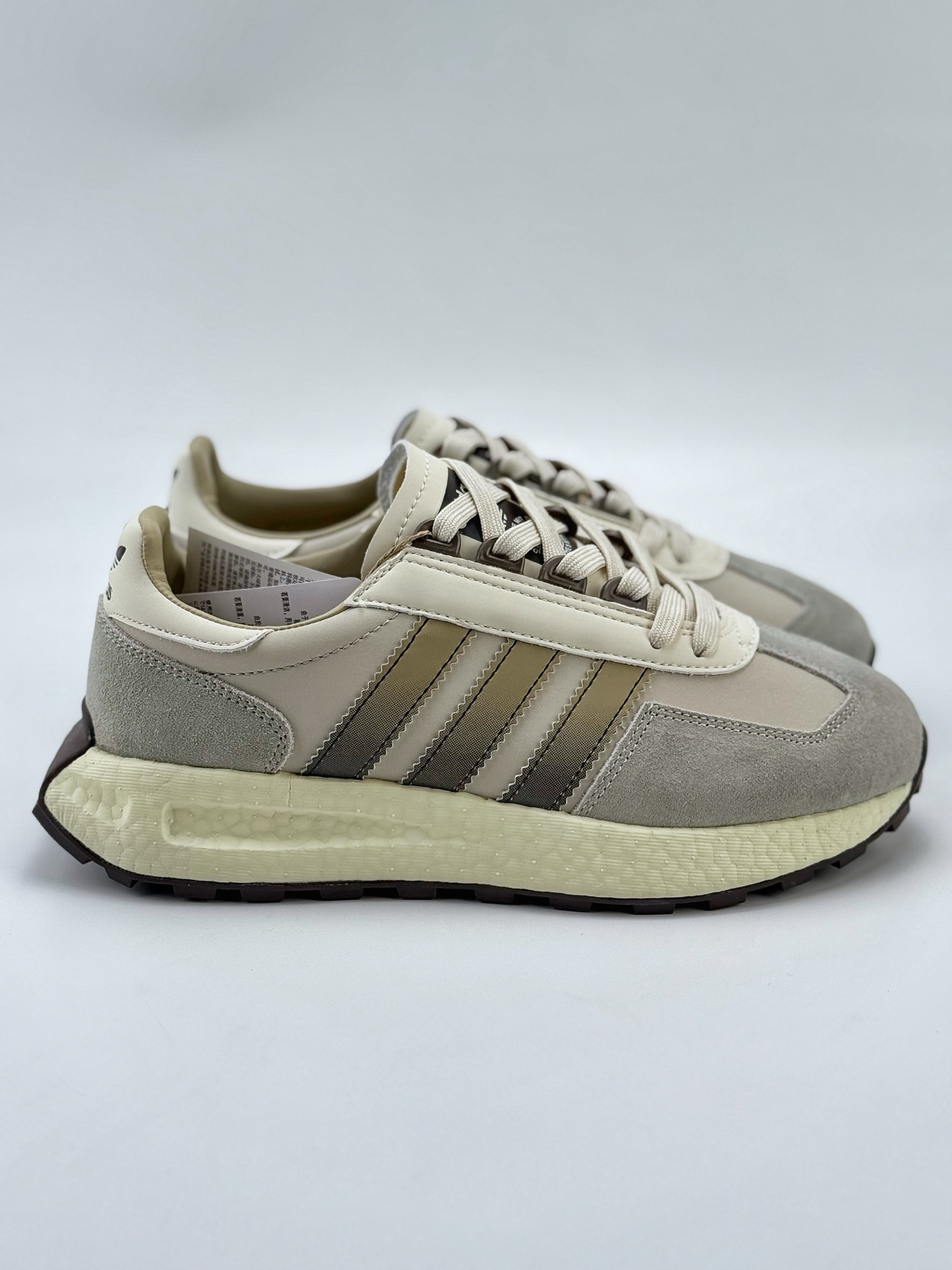 adidas Racing E5 Boost Prototype 速度轻盈复古系列 百搭透气运动慢跑鞋 JH7189
