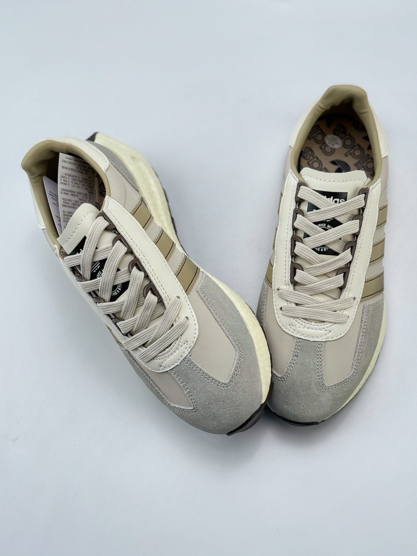 adidas Racing E5 Boost Prototype 速度轻盈复古系列 百搭透气运动慢跑鞋 JH7189