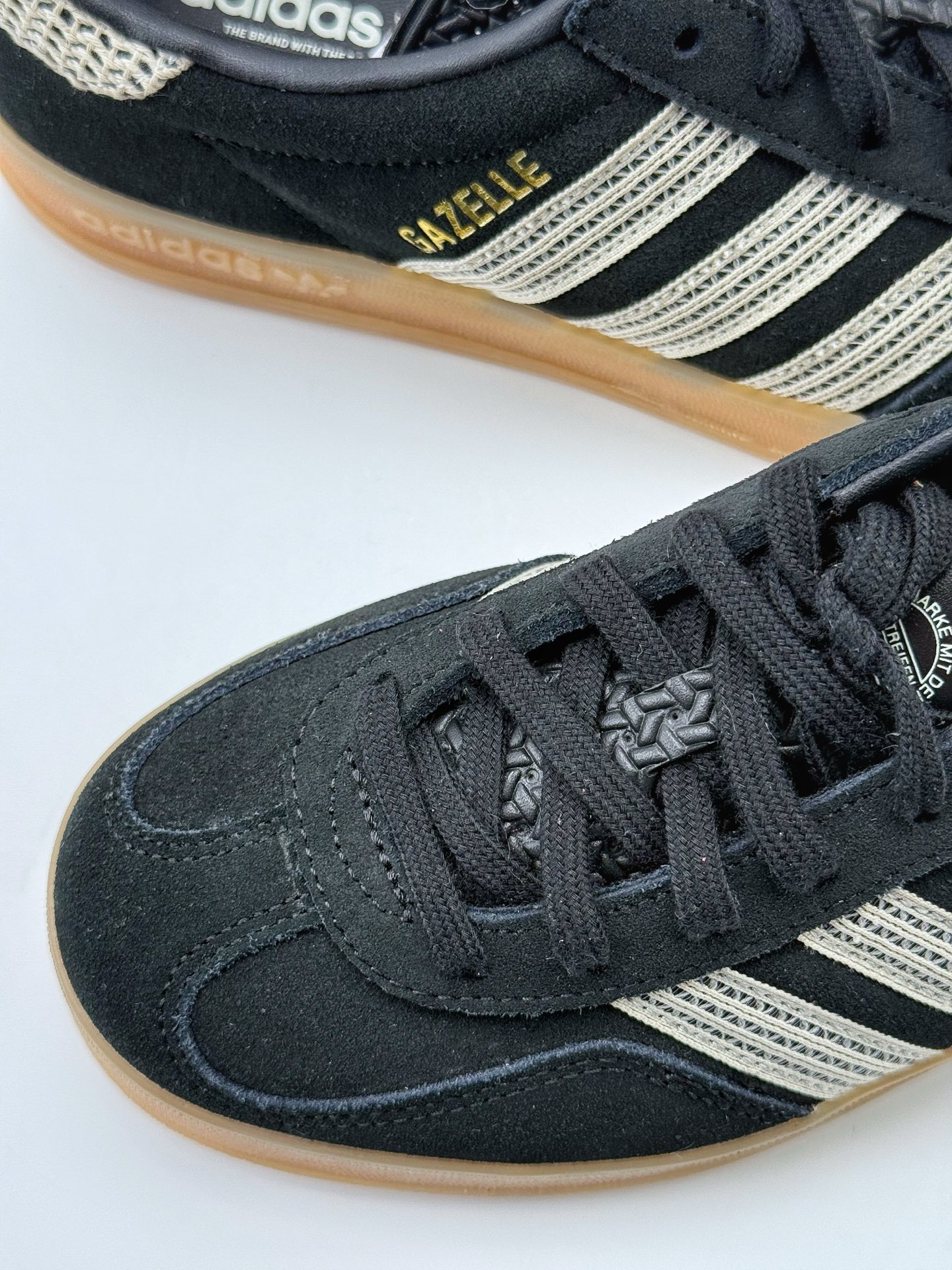 adidas Originals Gazelle INdoor 黑 三叶草休闲防滑耐磨低帮板鞋 JI2755