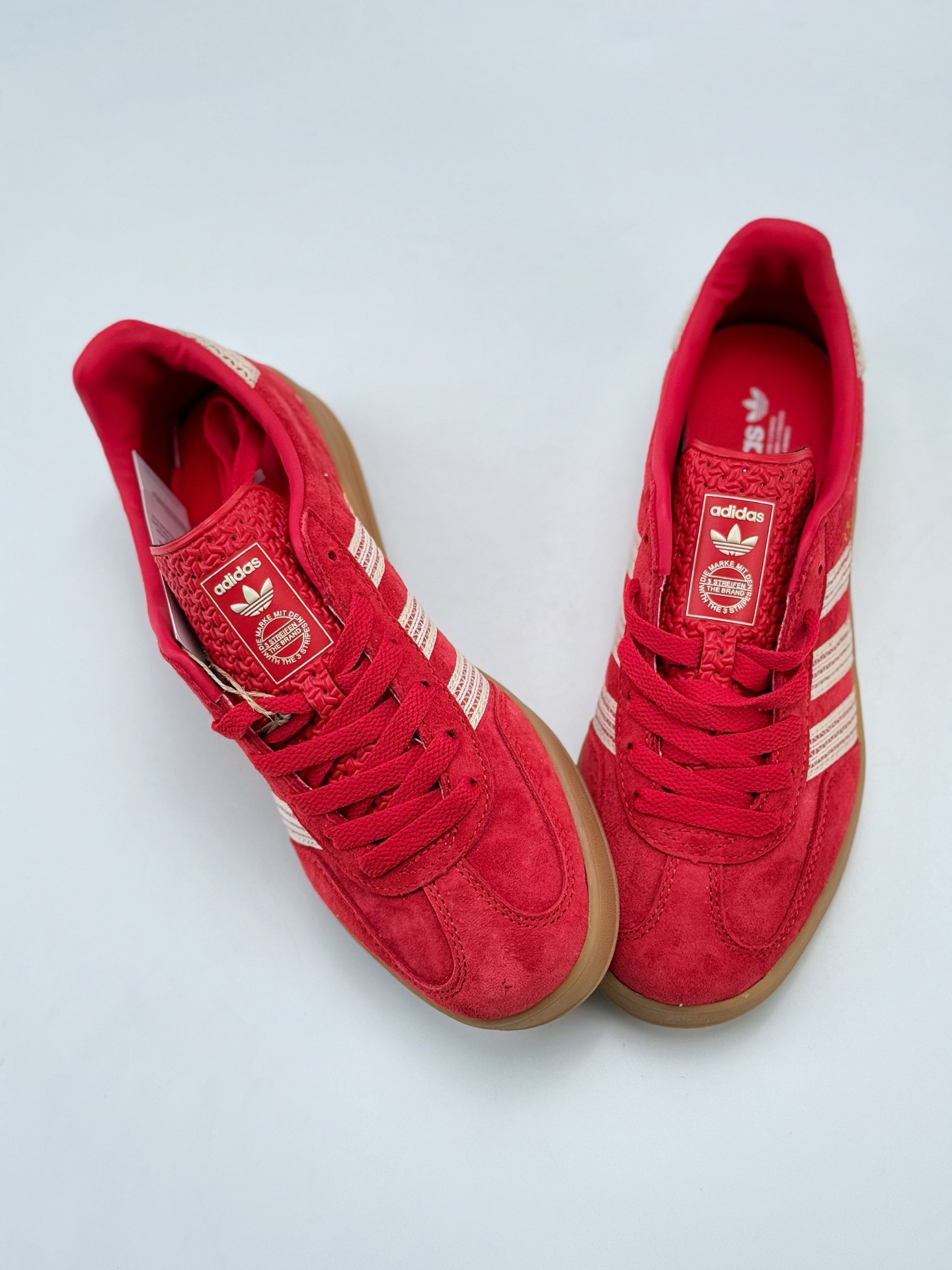 adidas Originals Gazelle INdoor 红 三叶草休闲防滑耐磨低帮板鞋  JI2756