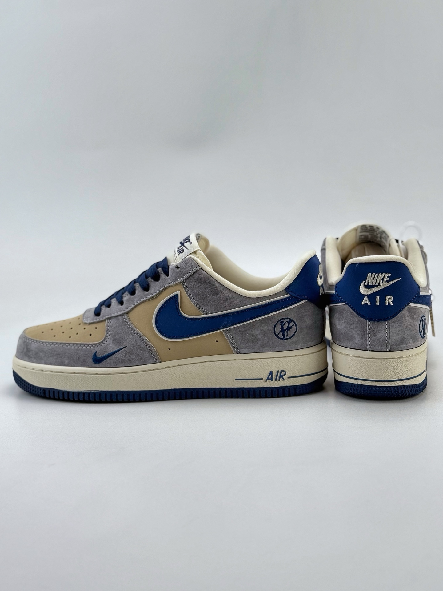 Nike Air Force 1 Low 07 x Vlone 灰棕蓝小钩  KK1988-045