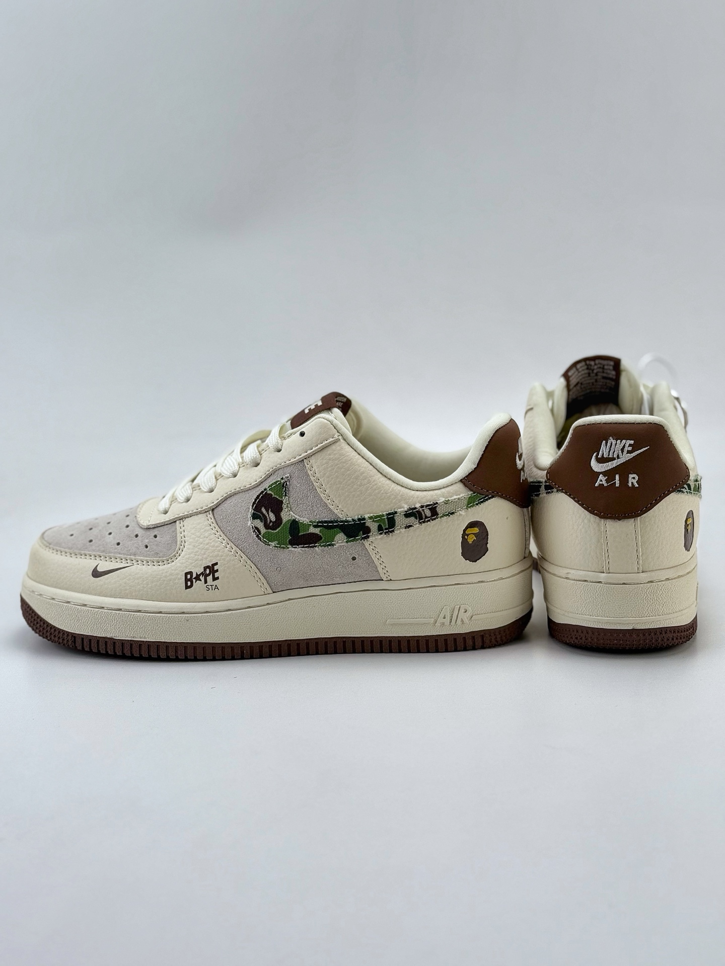 Nike Air Force 1 Low 07 x BAPE 白棕小钩 DF0188-030
