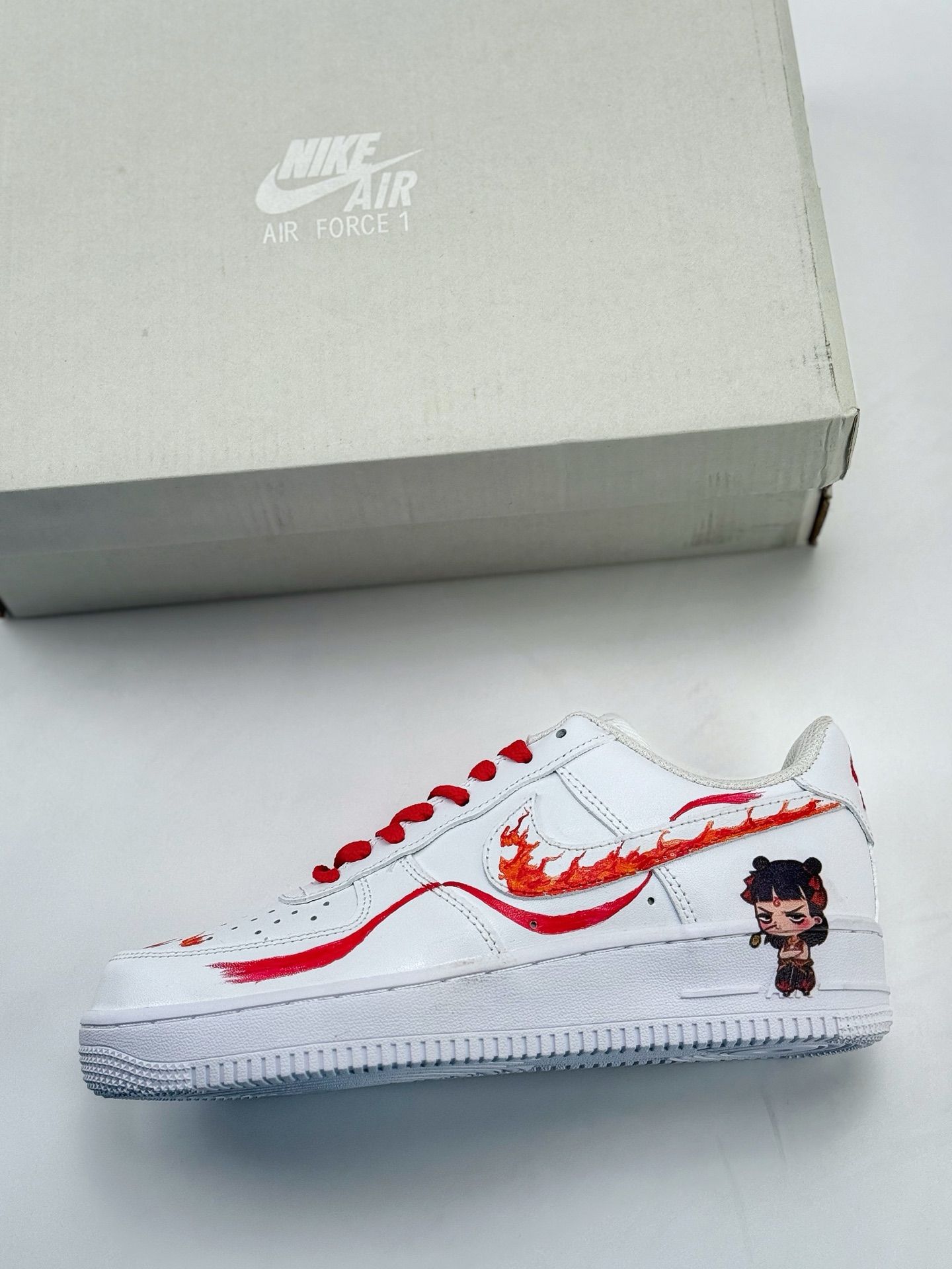 Nike Air Force 1 Low 07 哪吒闹海 白红涂鸦