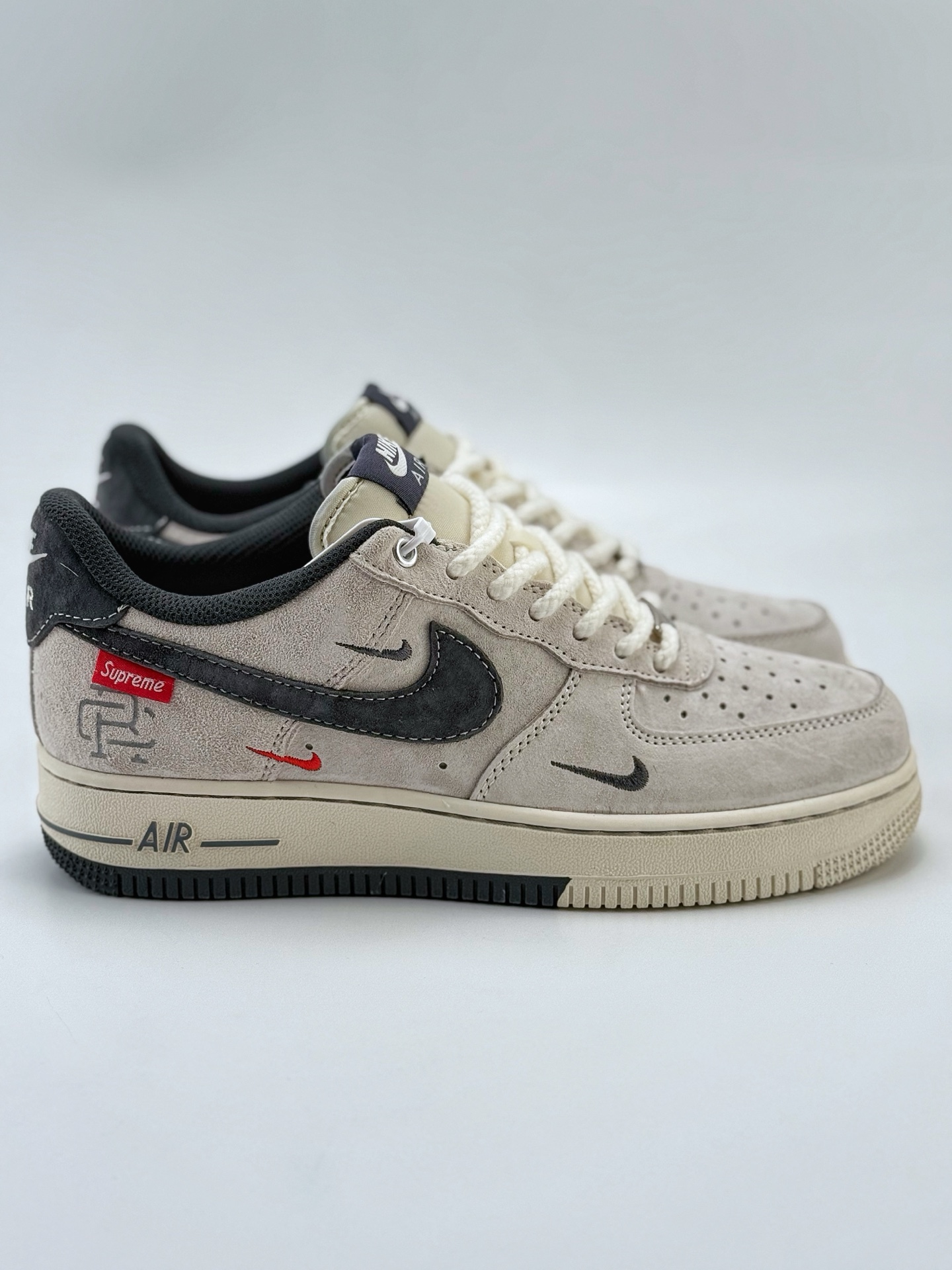Nike Air Force 1 Low 07 x Reigning Champ x Supreme 白灰三小钩 SJ6698-022