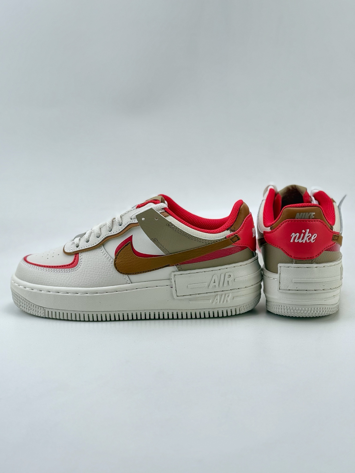 Nike Air Force 1 Low 07 Shadow WMNS 白棕红  HQ3400-030