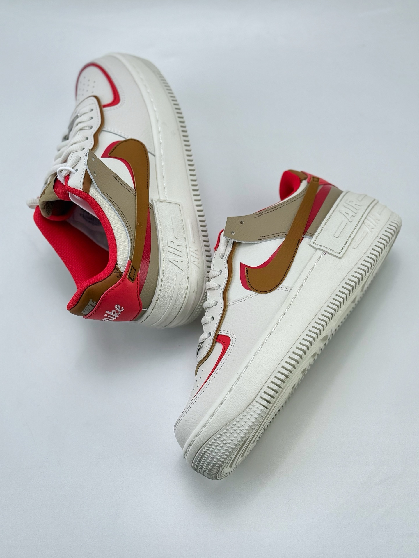 Nike Air Force 1 Low 07 Shadow WMNS 白棕红  HQ3400-030