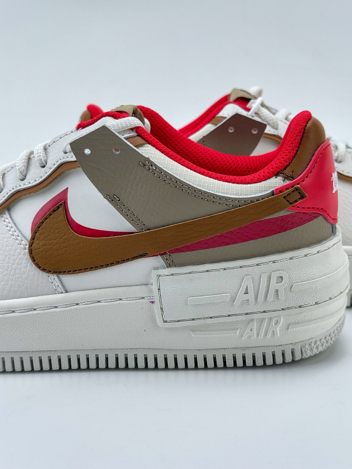 Nike Air Force 1 Low 07 Shadow WMNS 白棕红  HQ3400-030