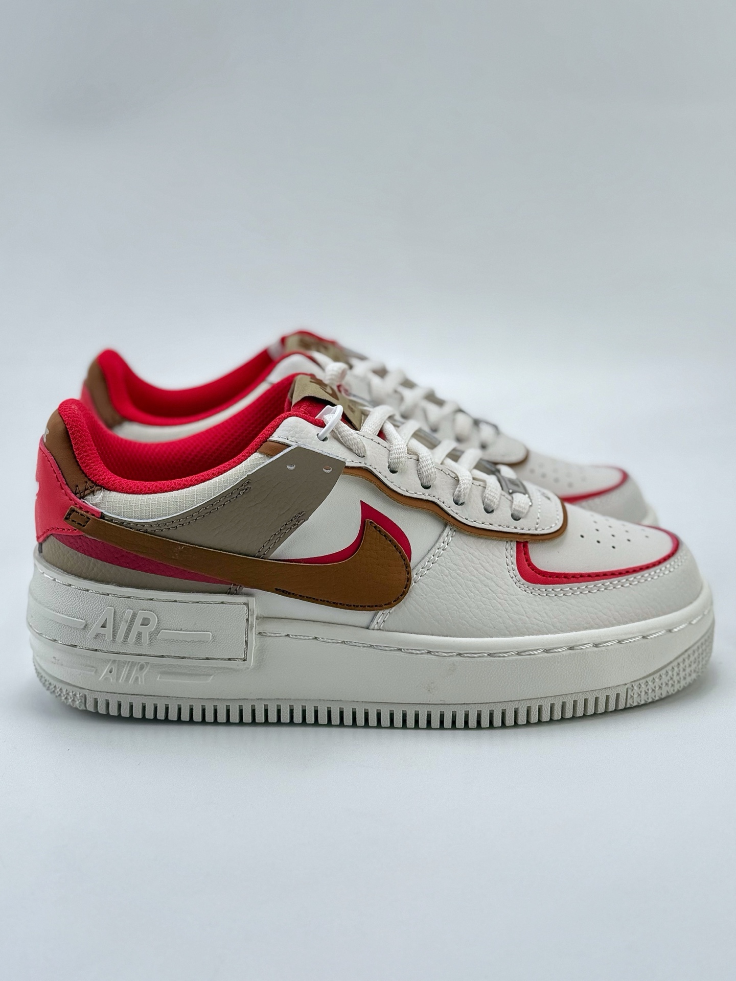 Nike Air Force 1 Low 07 Shadow WMNS 白棕红  HQ3400-030
