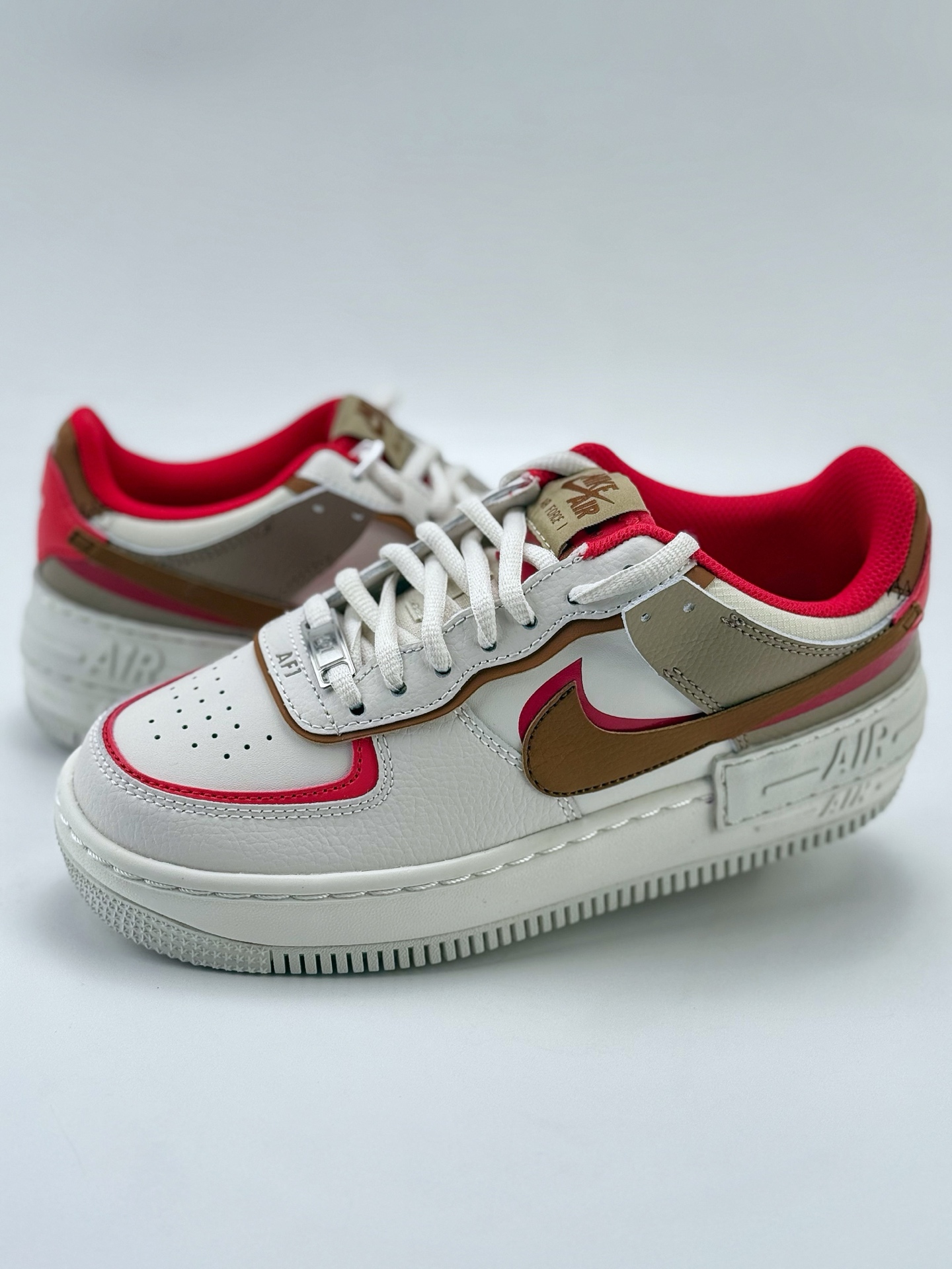 Nike Air Force 1 Low 07 Shadow WMNS 白棕红  HQ3400-030