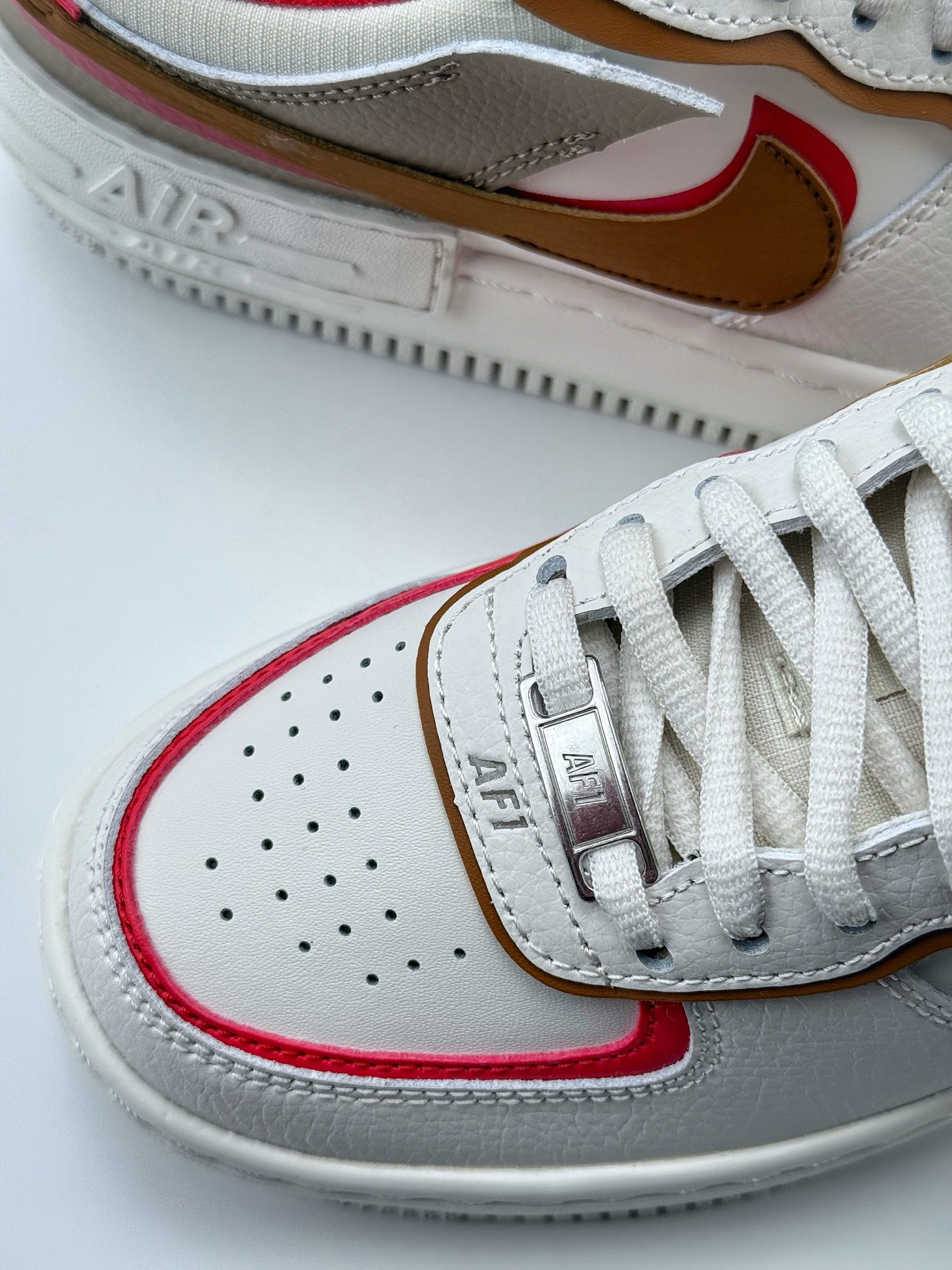 Nike Air Force 1 Low 07 Shadow WMNS 白棕红  HQ3400-030