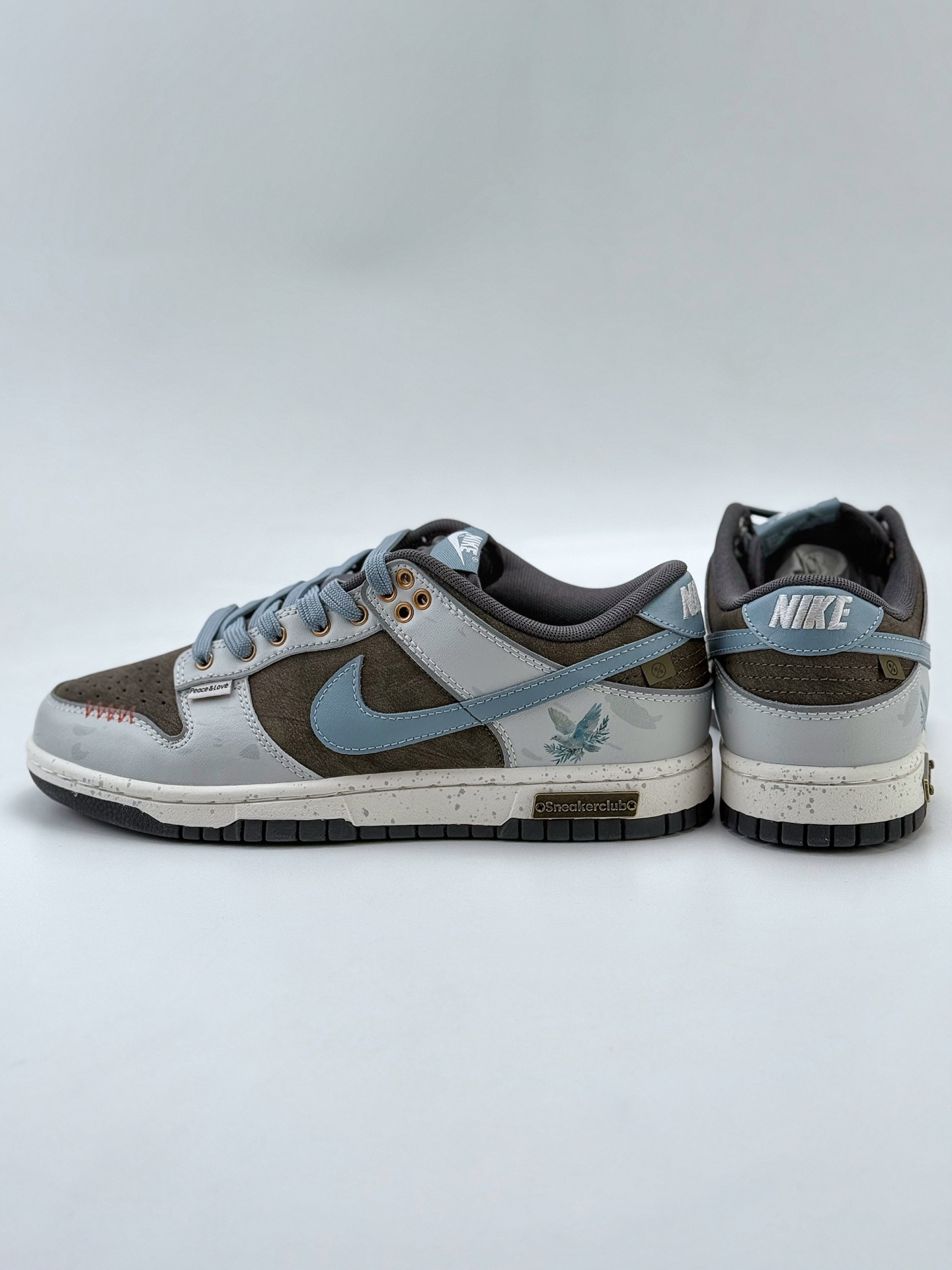 Nike SB Dunk Low 爱与和平 灰棕 复古做旧  GB1220-010