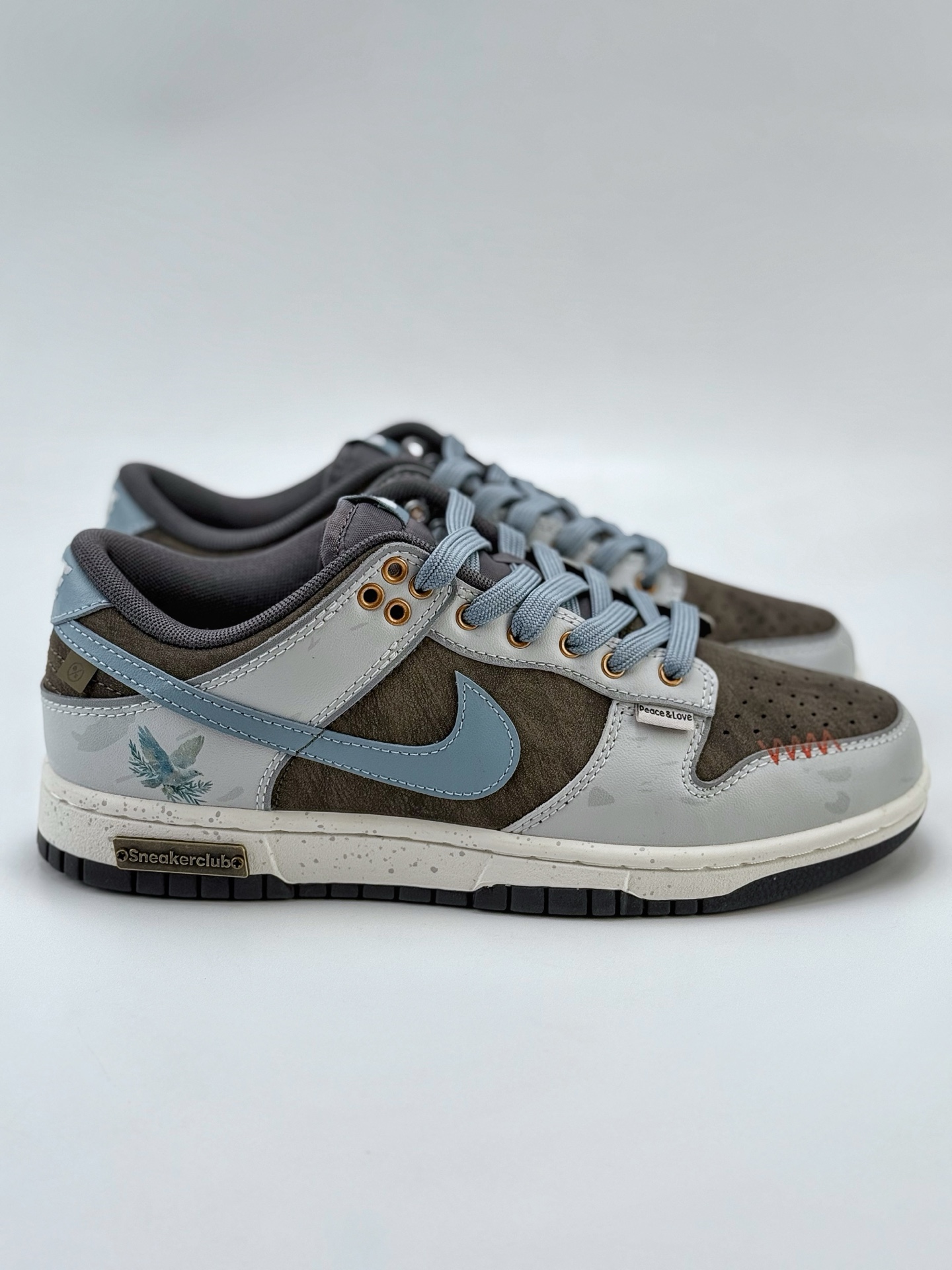 Nike SB Dunk Low 爱与和平 灰棕 复古做旧  GB1220-010