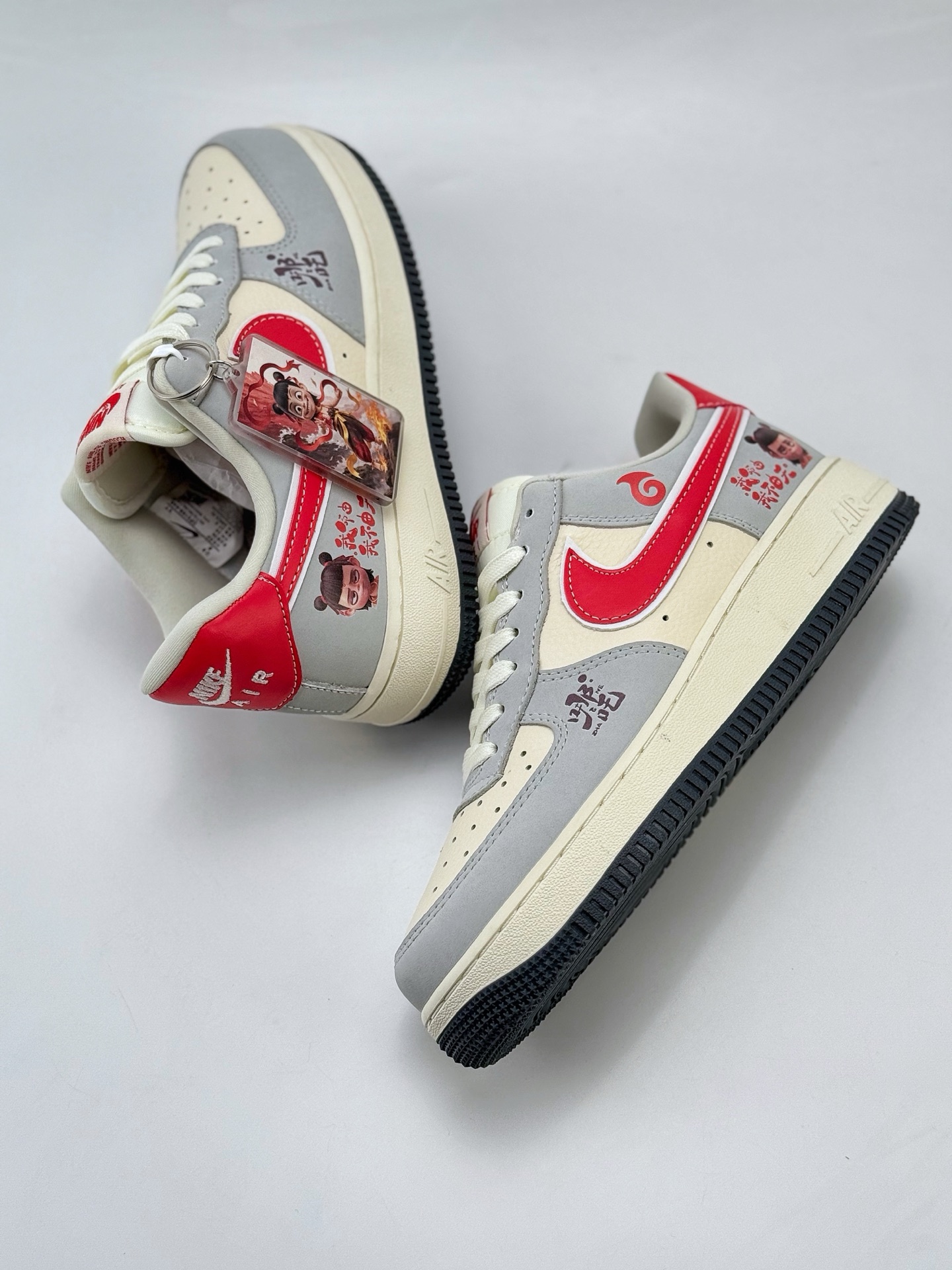 Nike Air Force 1 Low 07 哪吒 白灰红涂鸦 DF0188-046