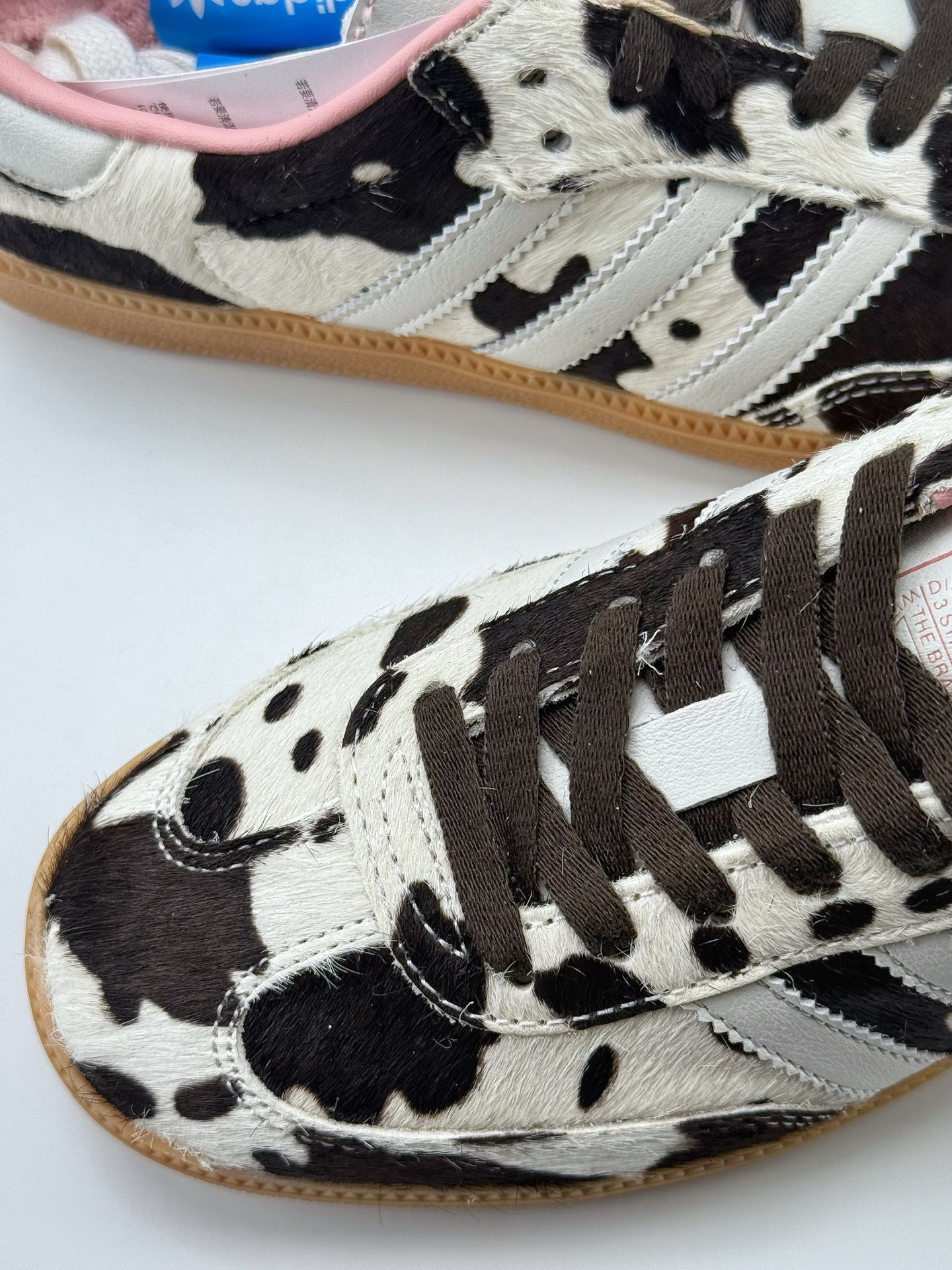 adidas originals Samba OG ”Cow Print” 灰白棕 JR1256