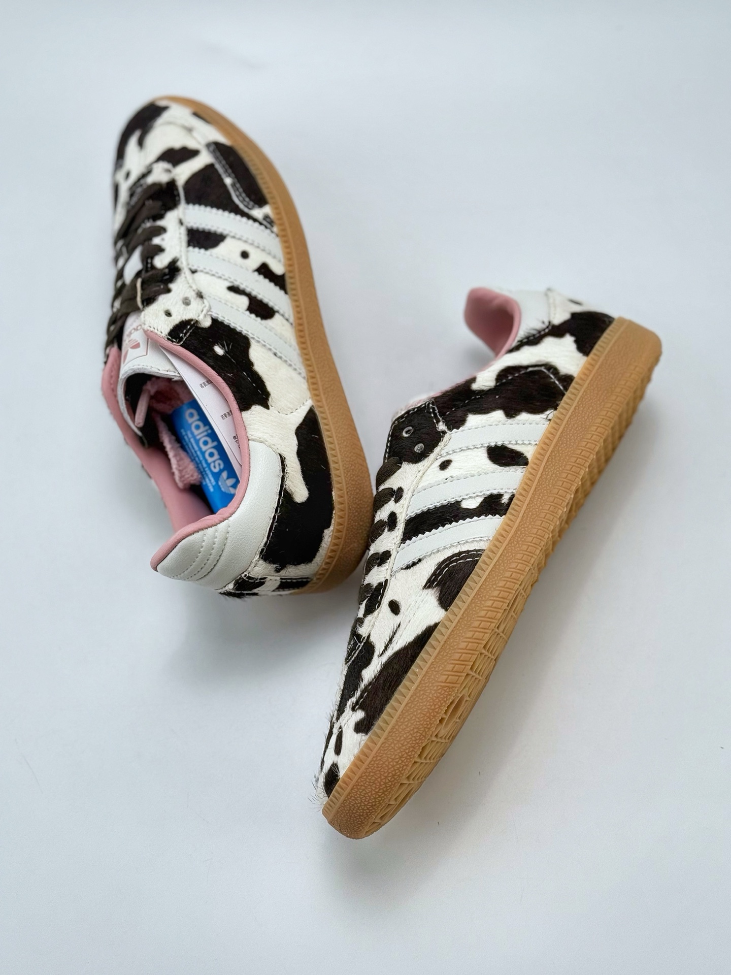 adidas originals Samba OG ”Cow Print” 灰白棕 JR1256