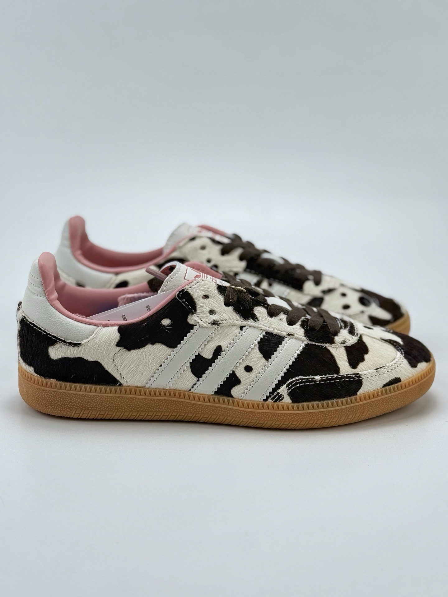 adidas originals Samba OG ”Cow Print” 灰白棕 JR1256