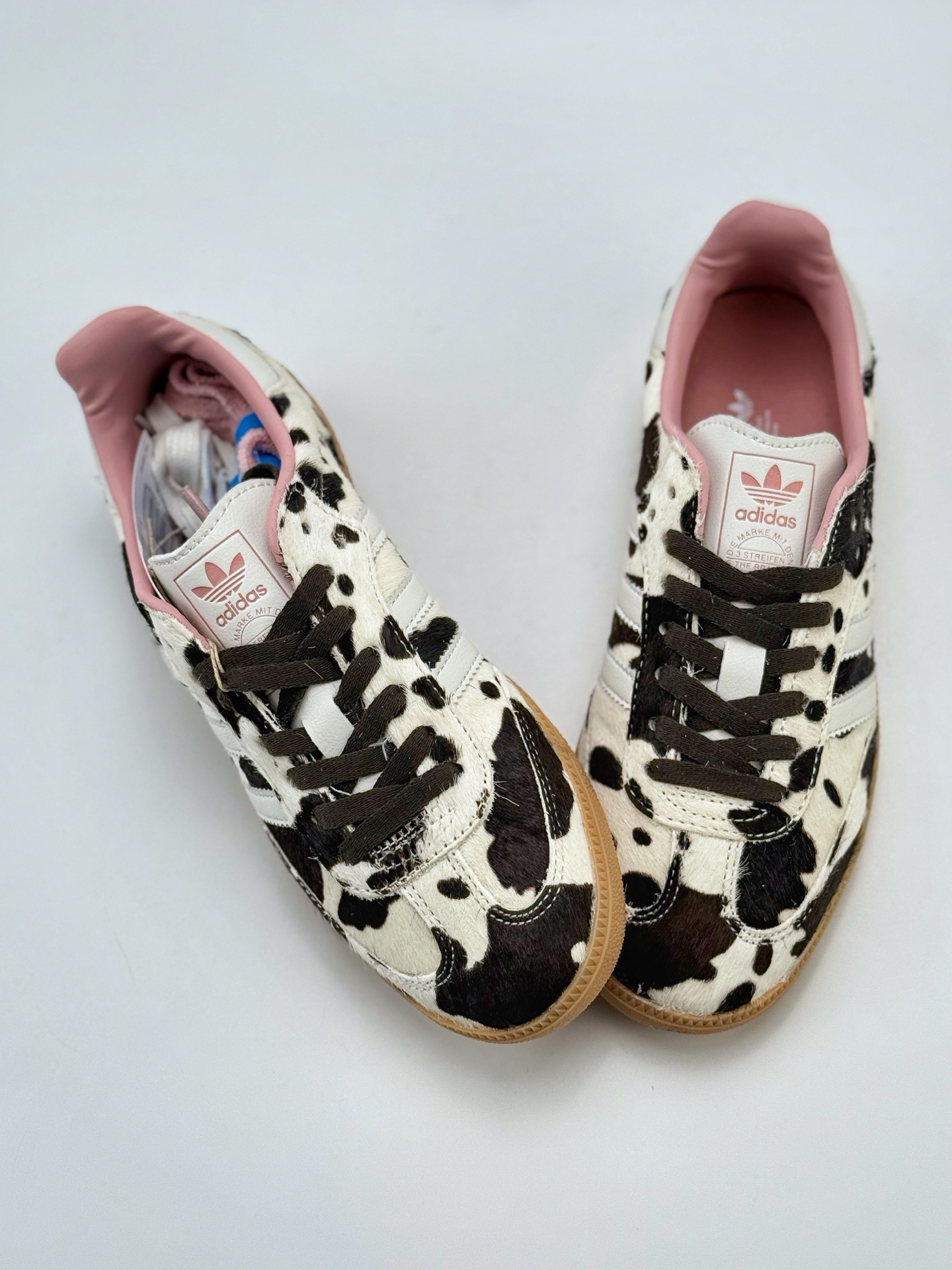 adidas originals Samba OG ”Cow Print” 灰白棕 JR1256