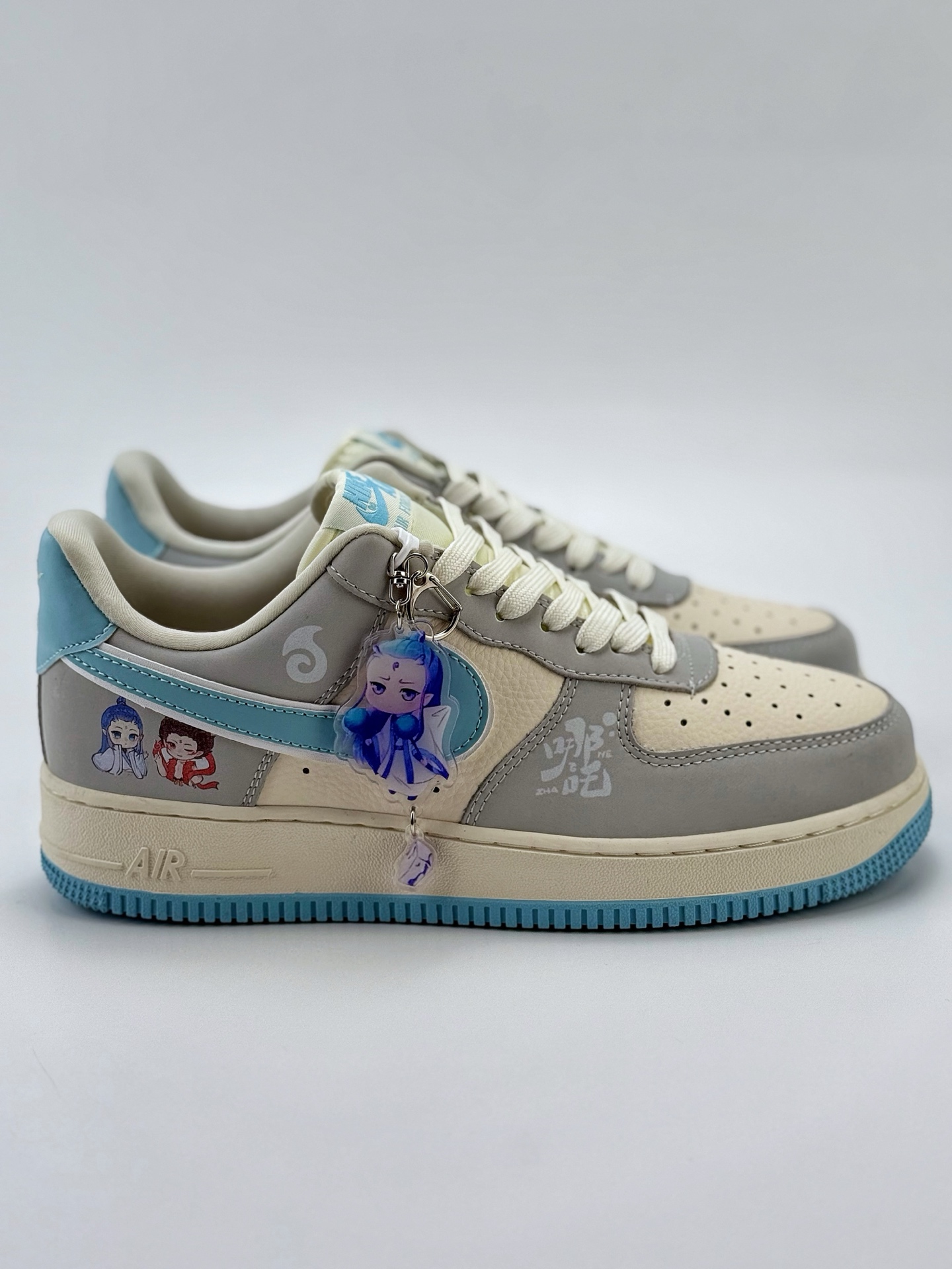 Nike Air Force 1 Low 07 哪吒 白灰蓝涂鸦 DF0188-047