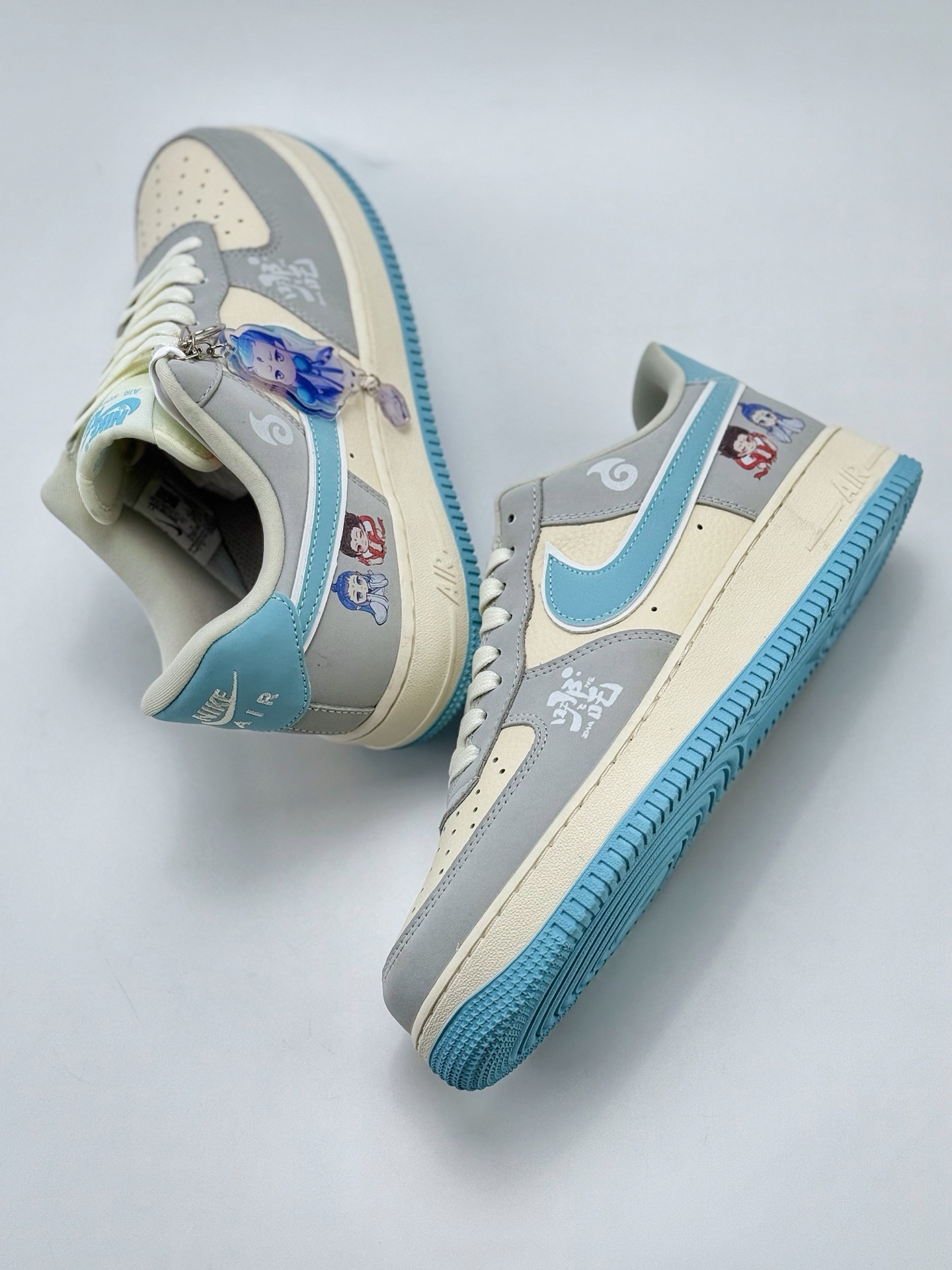 Nike Air Force 1 Low 07 哪吒 白灰蓝涂鸦 DF0188-047