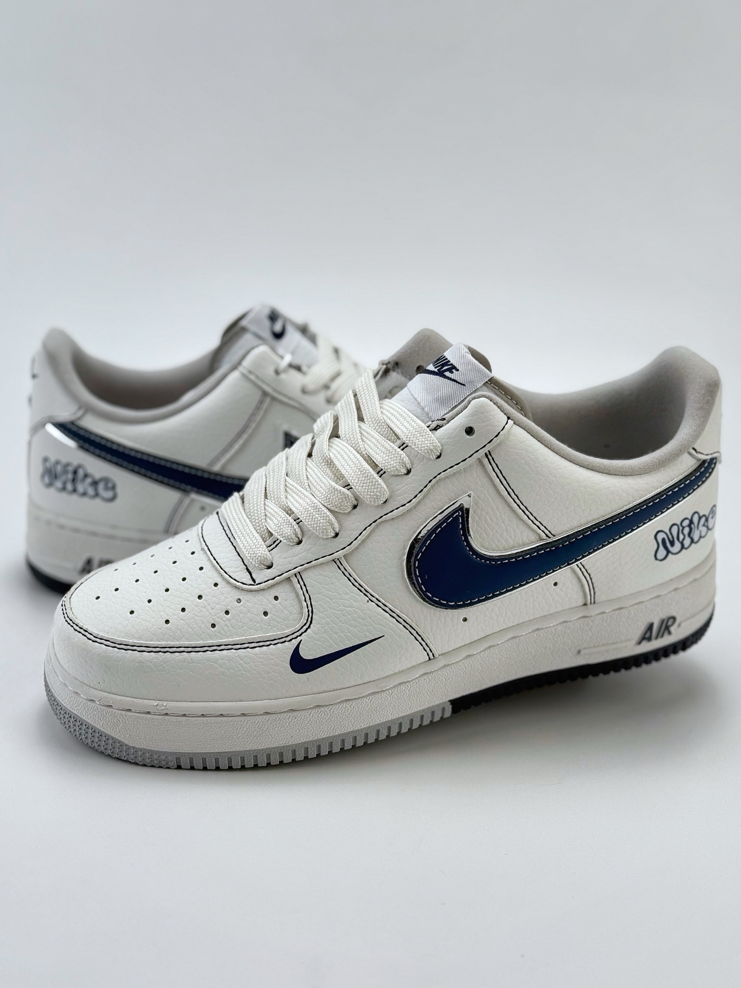 Nike Air Force 1 Low 07 白蓝缝线小钩 DQ6628-151