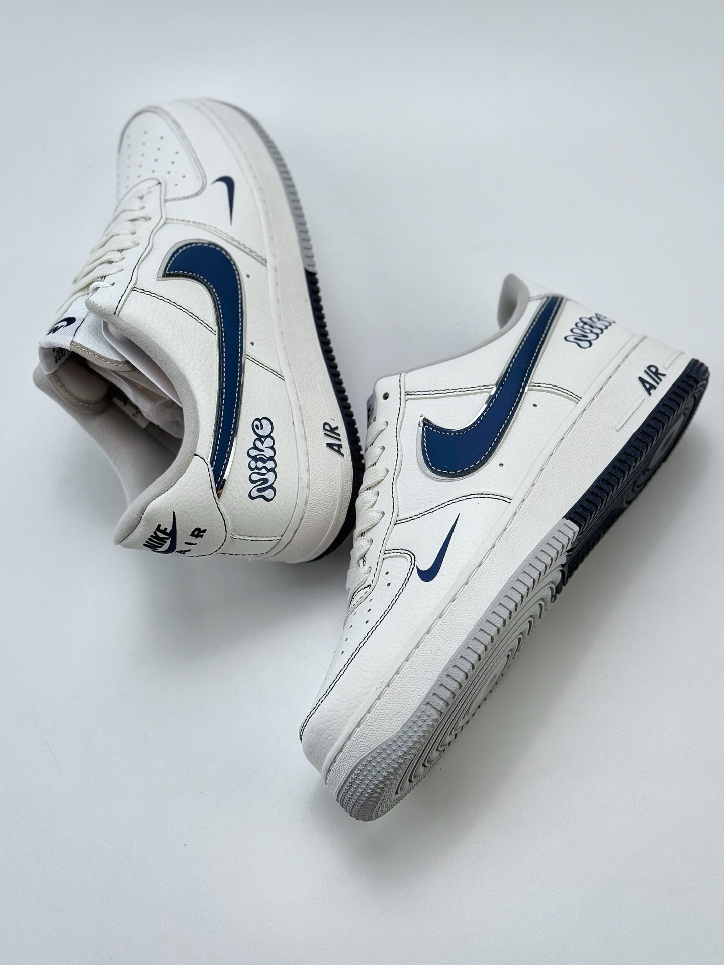Nike Air Force 1 Low 07 白蓝缝线小钩 DQ6628-151