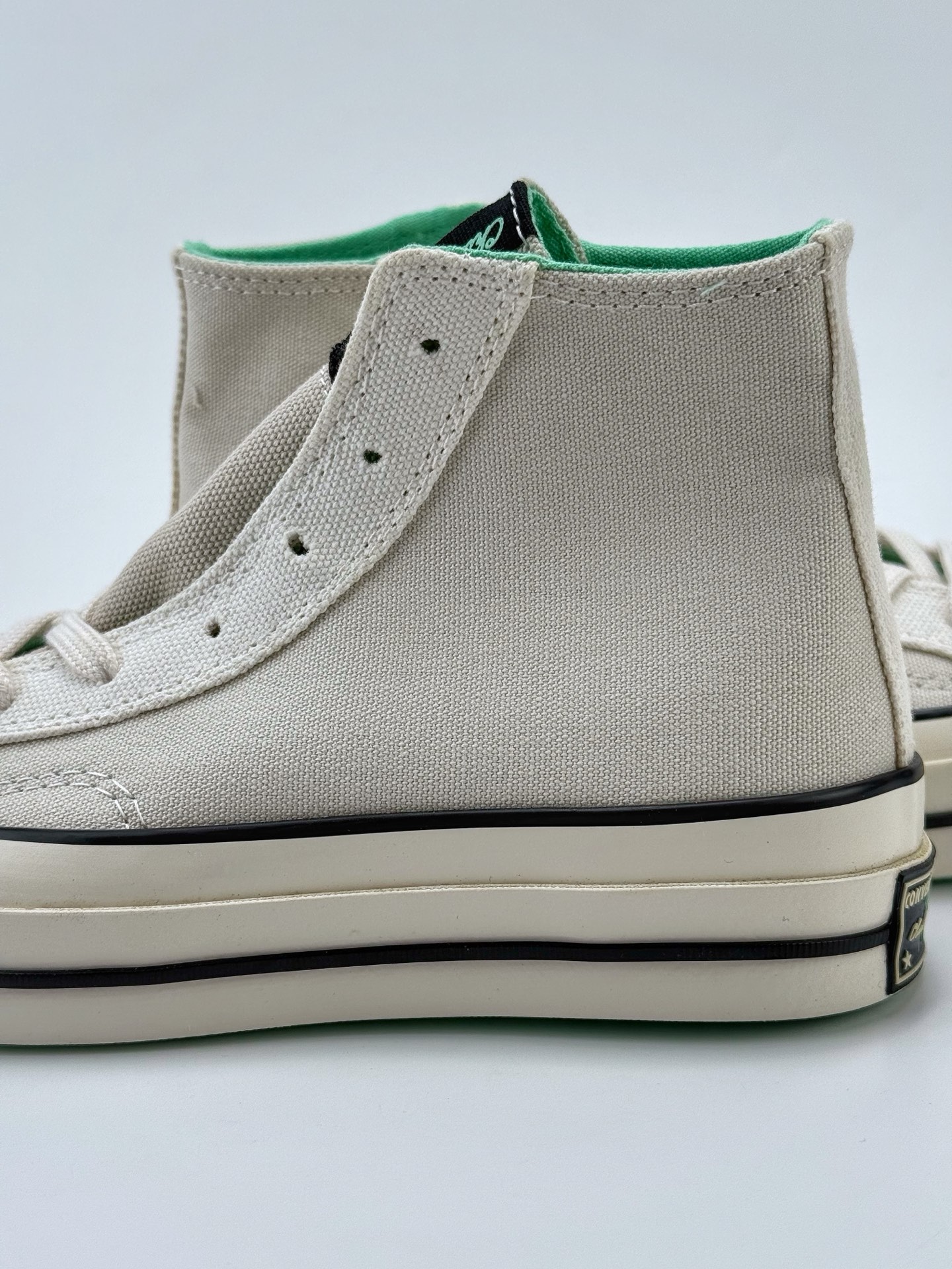 Converse Chuck 70s新款 当季新品 拼接白绿撞色帆布鞋 A00742C