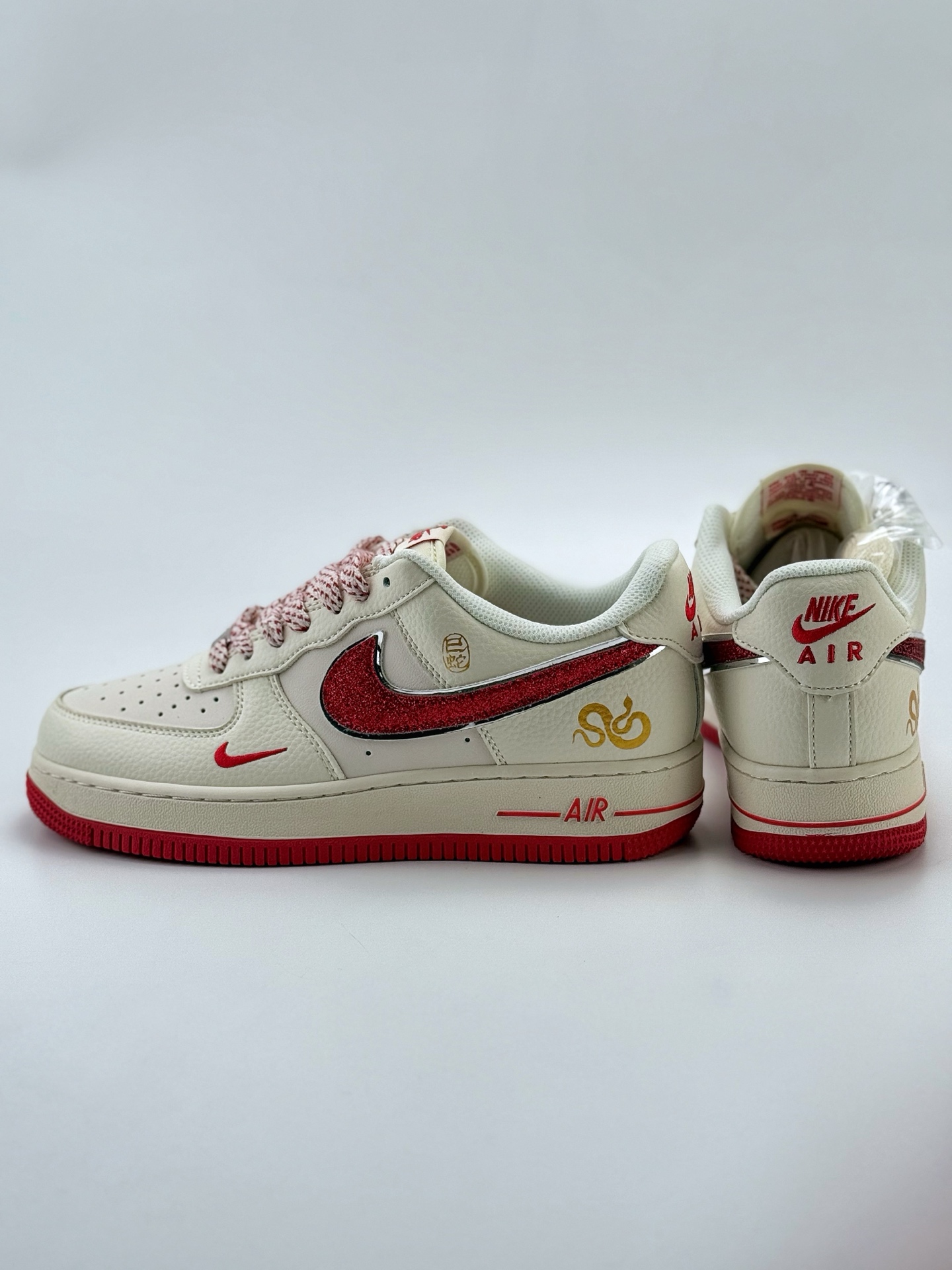 220 Nike Air Force 1 Low 07 蛇年限定 白红小钩满天星 QY6818-601