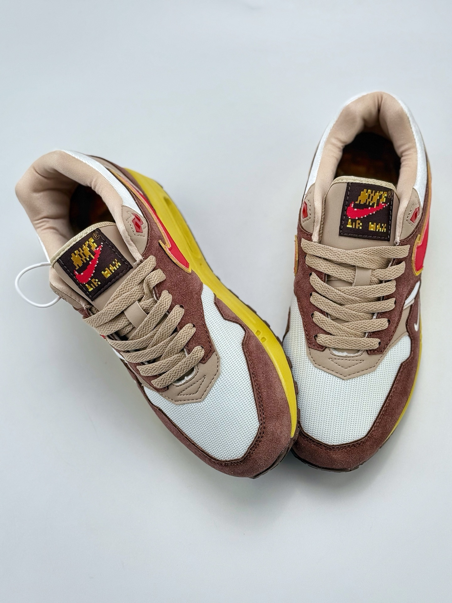 210 Nike Air Max 1 x SWOOSH ”Big Head Origins” 棕色 复古休闲跑步鞋  HV5776-200