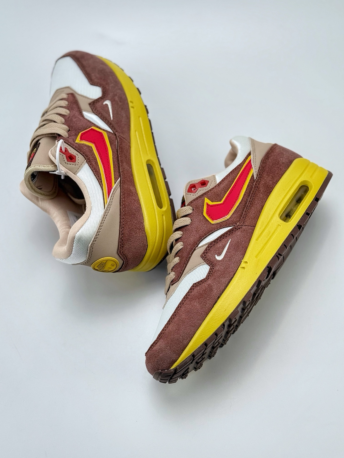 210 Nike Air Max 1 x SWOOSH ”Big Head Origins” 棕色 复古休闲跑步鞋  HV5776-200