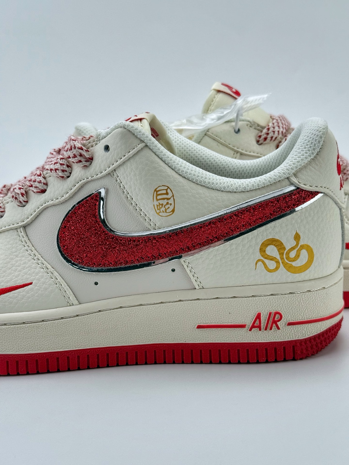 220 Nike Air Force 1 Low 07 蛇年限定 白红小钩满天星 QY6818-601