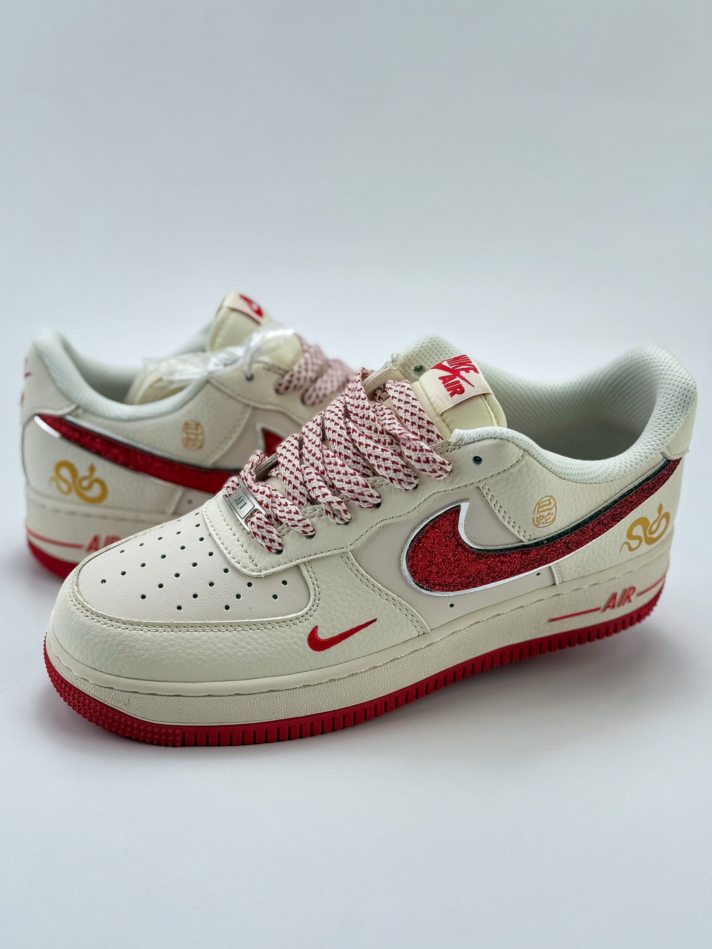 220 Nike Air Force 1 Low 07 蛇年限定 白红小钩满天星 QY6818-601