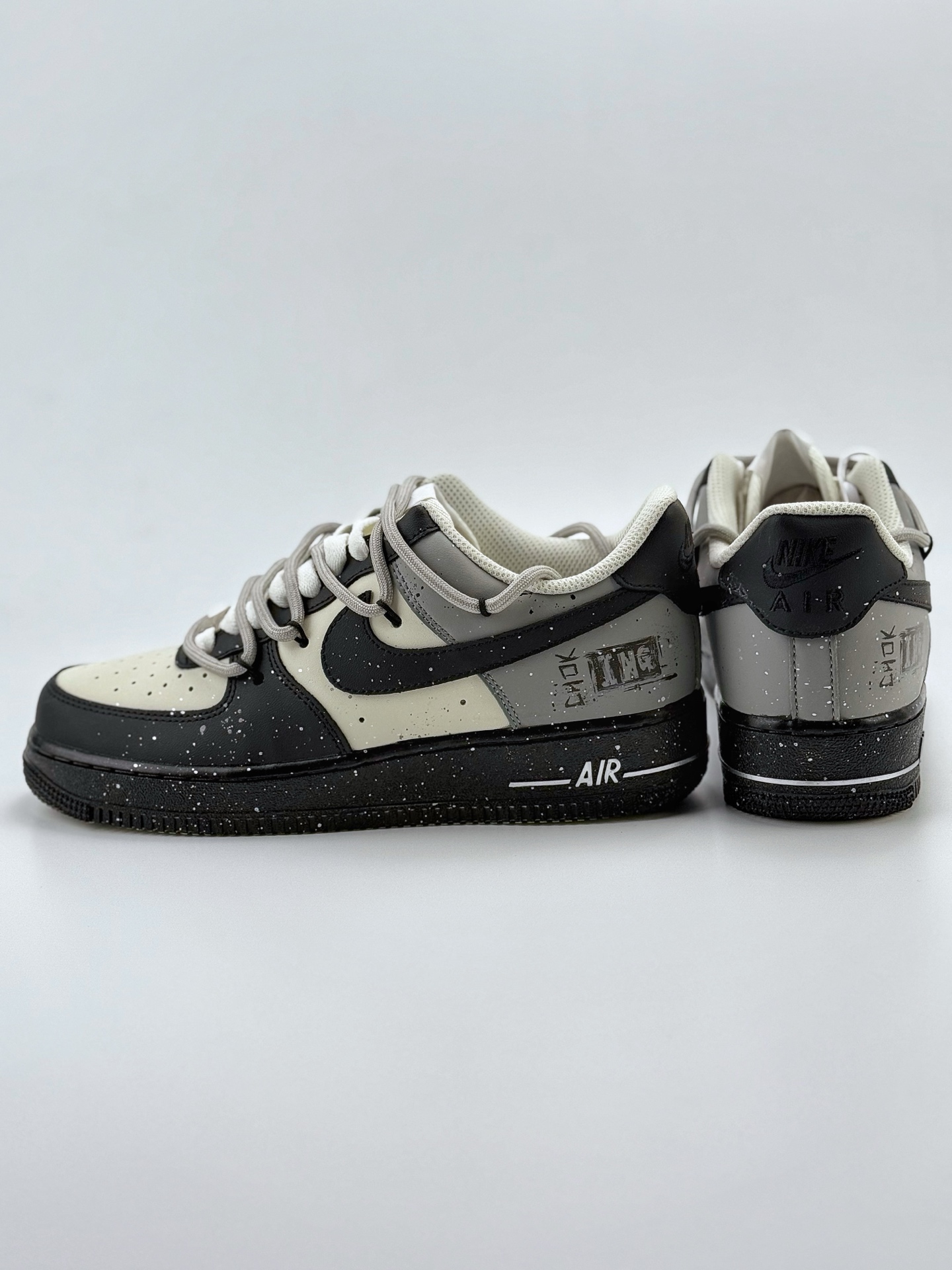 260 Nike Air Force 1 Low 07 811制造 无声缠绕 情绪 黑白灰手绘  XV7981-476
