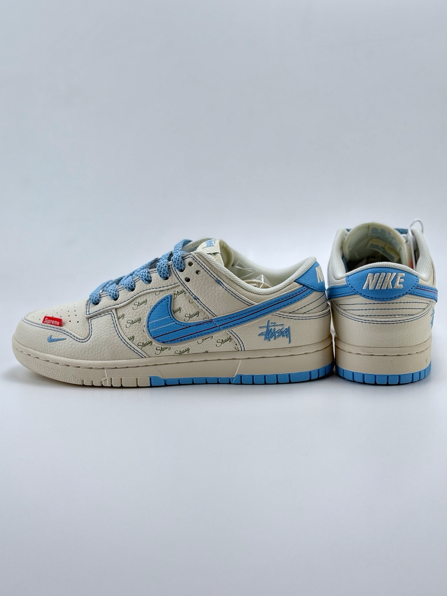 280 Nike SB Dunk Low x Stussy 白蓝小钩满天星  XS6089-534