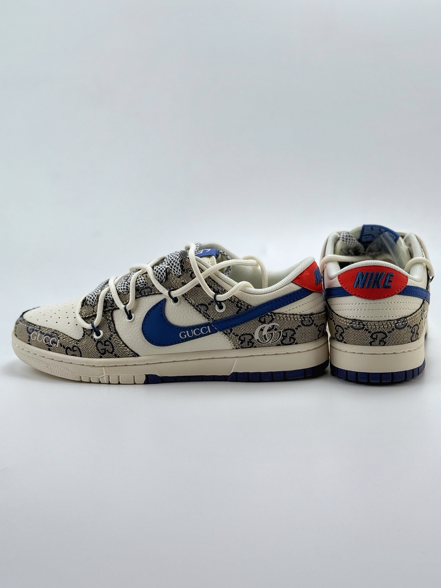 300 Nike SB Dunk Low x GUCCI 白灰蓝绑带满天星  SJ2068-317