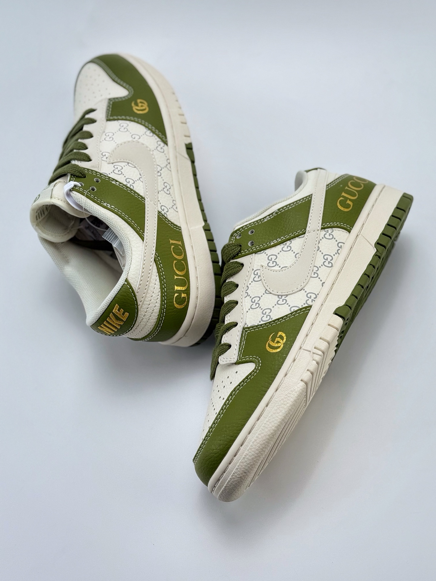 240 Nike SB Dunk Low x GUCCI 白绿  SD6868-106