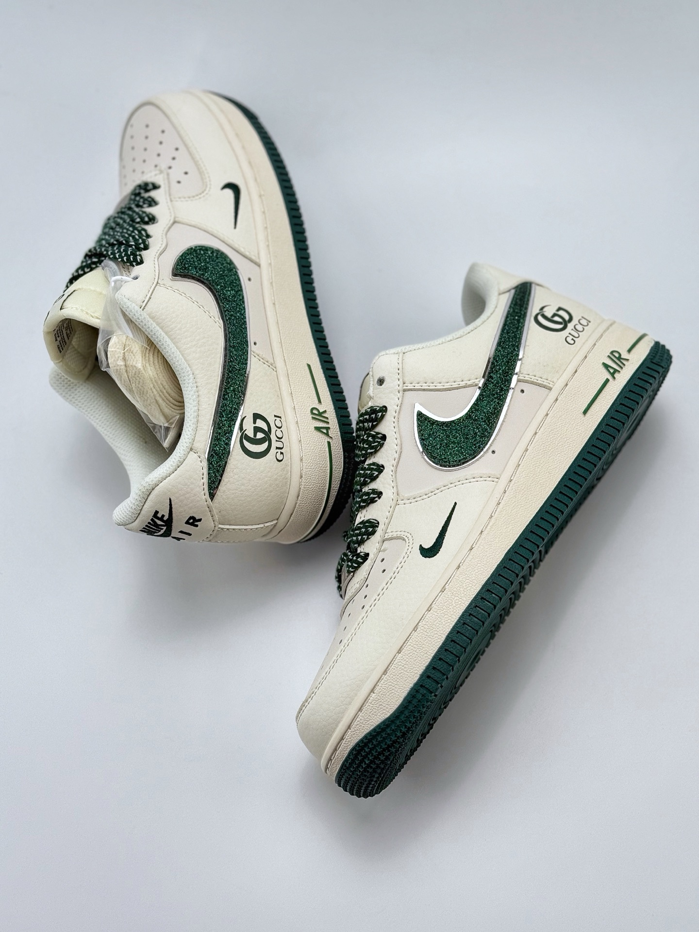 220 Nike Air Force 1 Low 07 x GUCCI 白绿小钩 QY6818-608