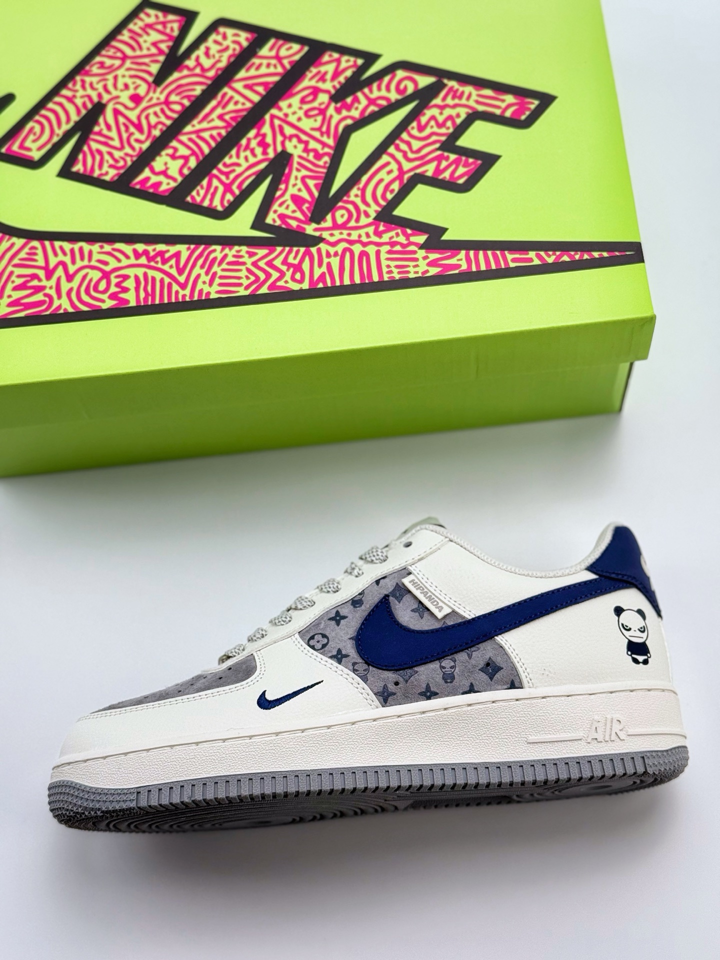 240 Nike Air Force 1 Low 07 x HIPANDA 白灰蓝小钩满天星 KY8899-105