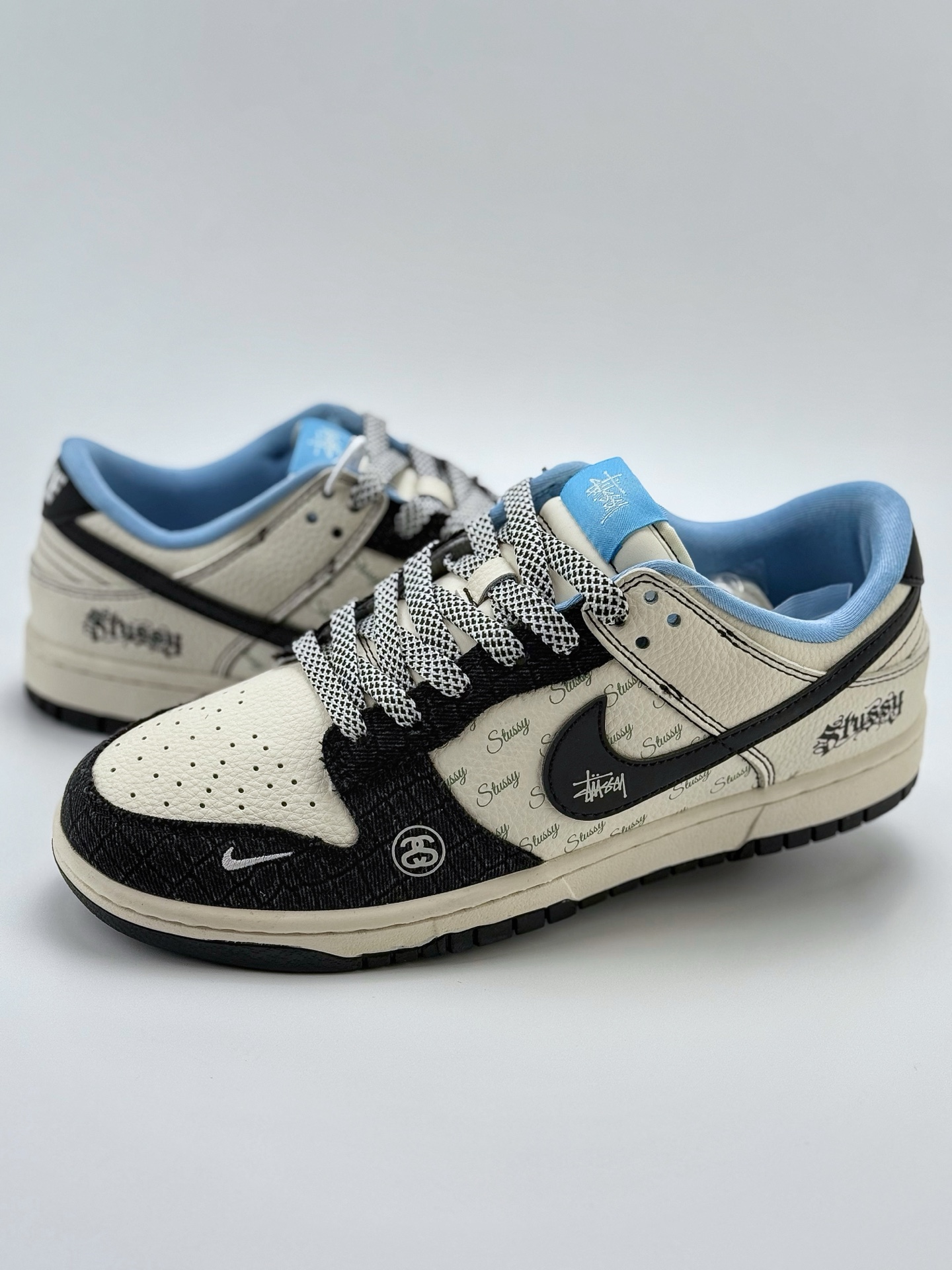 280 Nike SB Dunk Low x Stussy 白黑小钩满天星  ZH2598-267