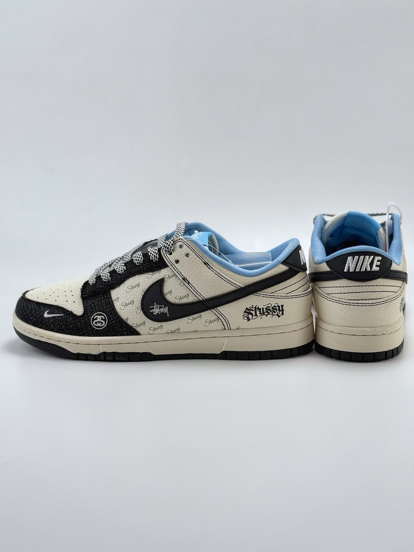 280 Nike SB Dunk Low x Stussy 白黑小钩满天星  ZH2598-267